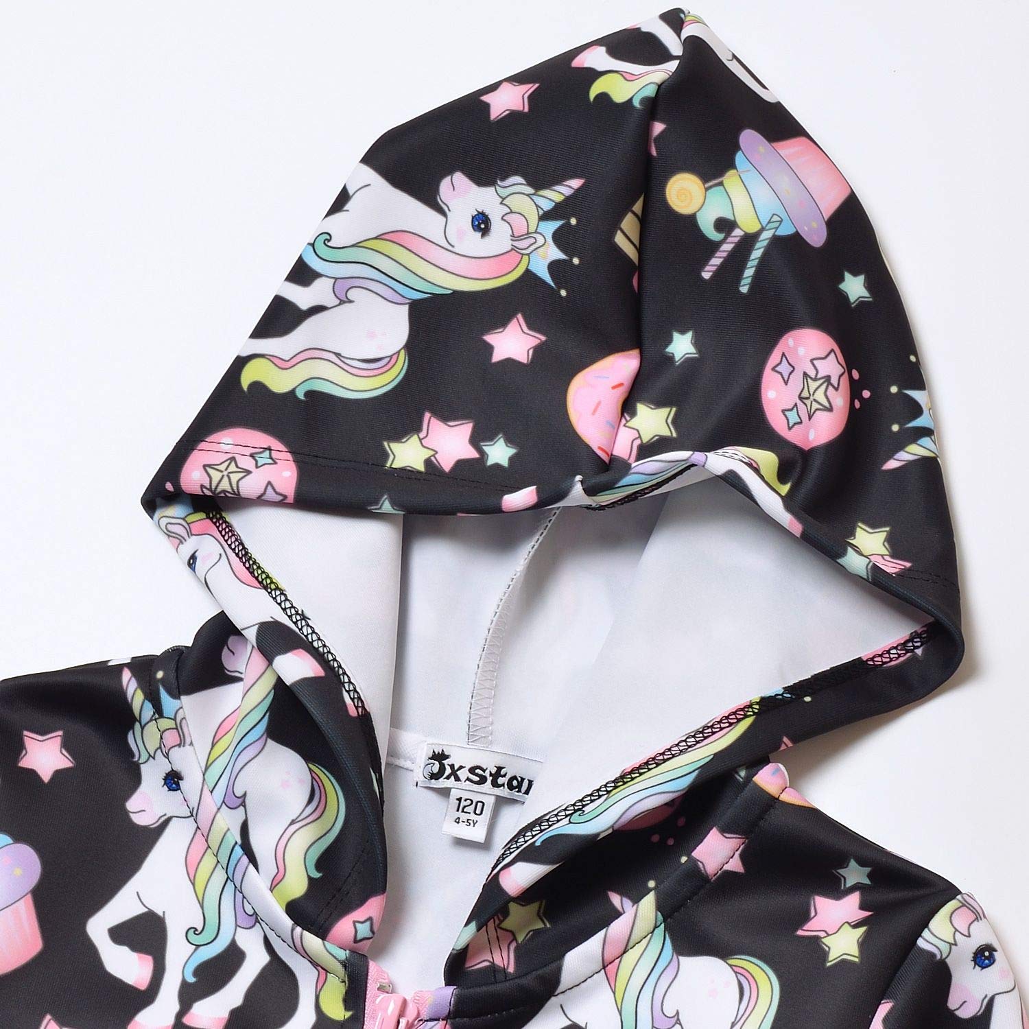 Girls Zip Up Hoodie Jacket - Cute Unicorn & Cat Print Pullover Sweatshirt with Kangaroo Pockets | Warm Casual Wear for School, Playdates & Outdoor Activities