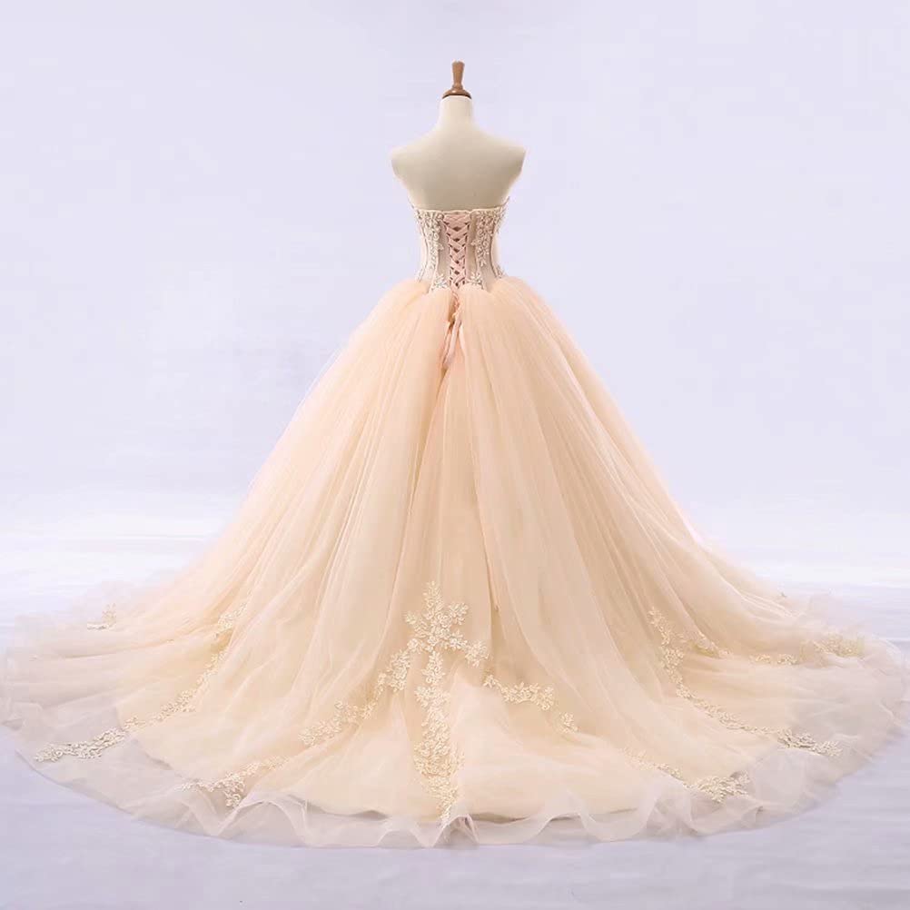 Luxurious Sweet 16 Flower Applique Tulle Quinceanera Dress - Elegant Wedding Ball Gown for Quinceañera, Prom, and Formal Events