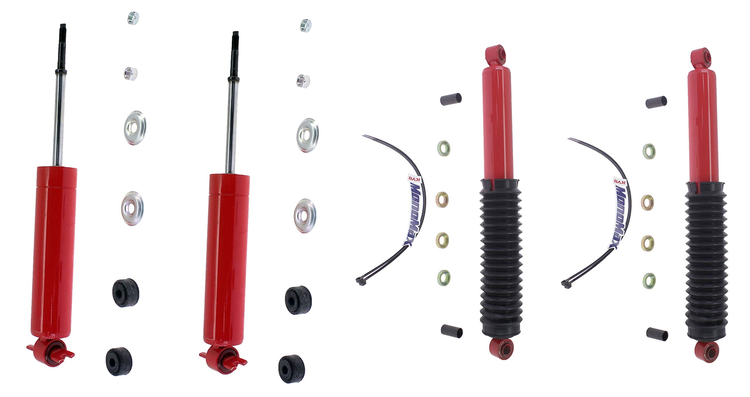 Jeep Cherokee Wagoneer 84-90 Front & Rear Shock Absorbers Kit - Heavy Duty Suspension Upgrade for Off-Road & Daily Driving
