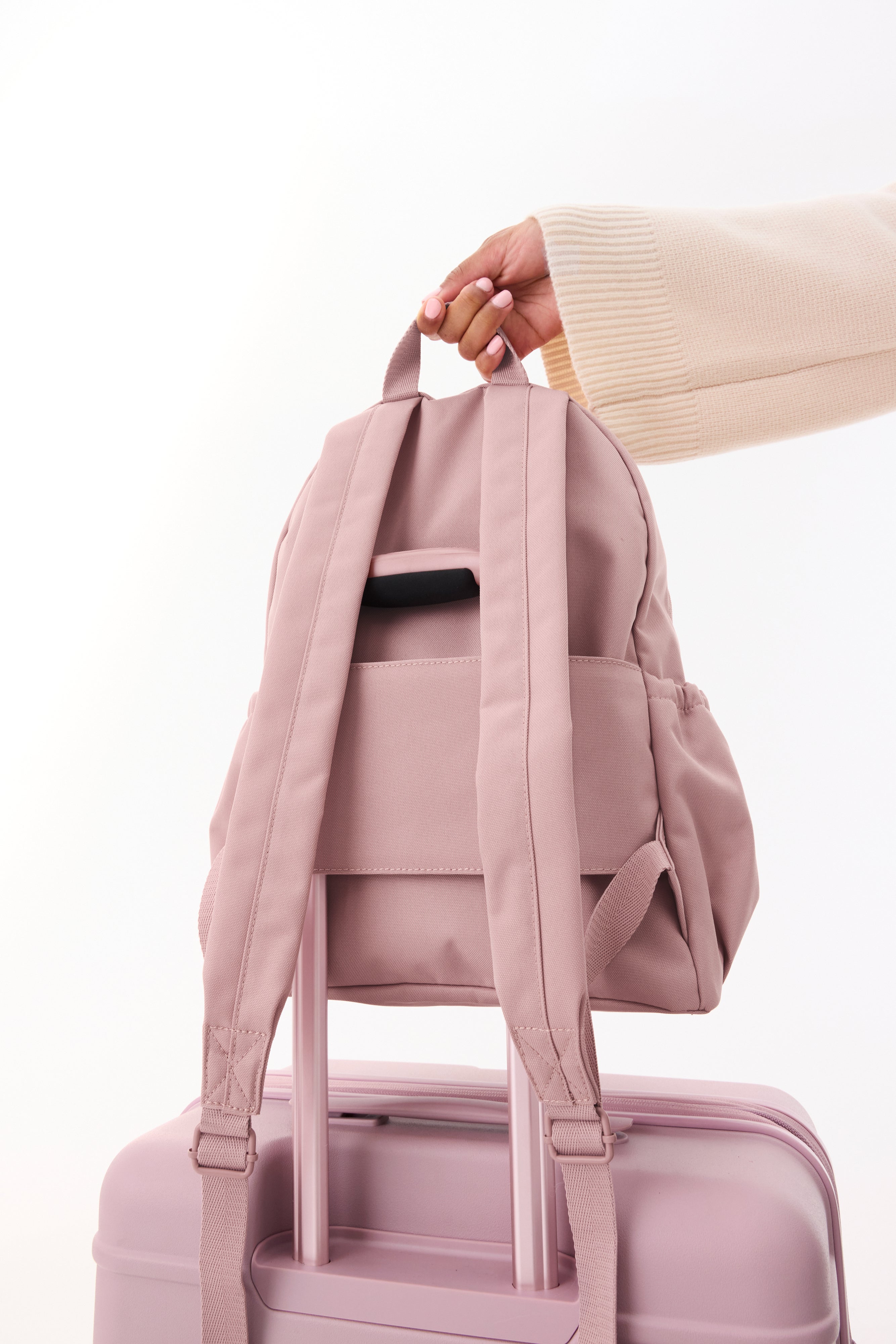 The BÉISics Backpack in Atlas Pink - Stylish & Functional Travel Backpack for Women | Perfect for Work, School & Weekend Getaways