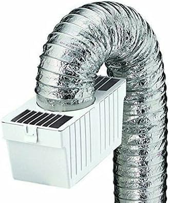 Dryer Vent Lint Trap Kit with Bucket & Water for Indoor Use - Flexible Metallic Duct for Non-Gas Dryers | Prevent Lint Buildup & Improve Airflow in Laundry Rooms