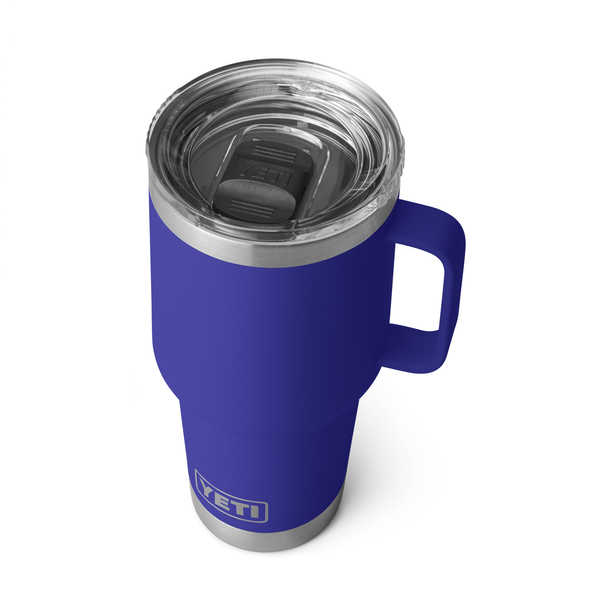 Yeti Rambler 30 oz Stainless Steel Vacuum Insulated Travel Mug - Keeps Drinks Hot/Cold for Hours - Perfect for Camping, Hiking & Commuting - Offshore Blue