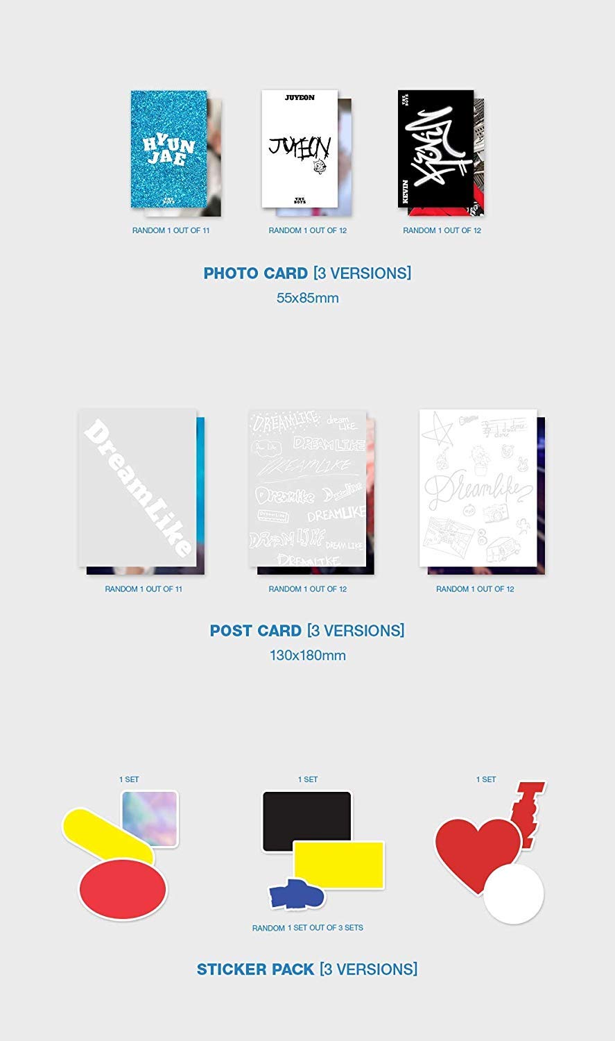 The Boyz - Dreamlike [Dreamlike Ver.] 4th Mini Album (CD + 92p Photobook + 12p Photo Zine + Photocard + Postcard + Sticker Pack) | K-Pop Collectors Edition | Perfect for Fans, Gift Giving & K-Pop Merch Collections