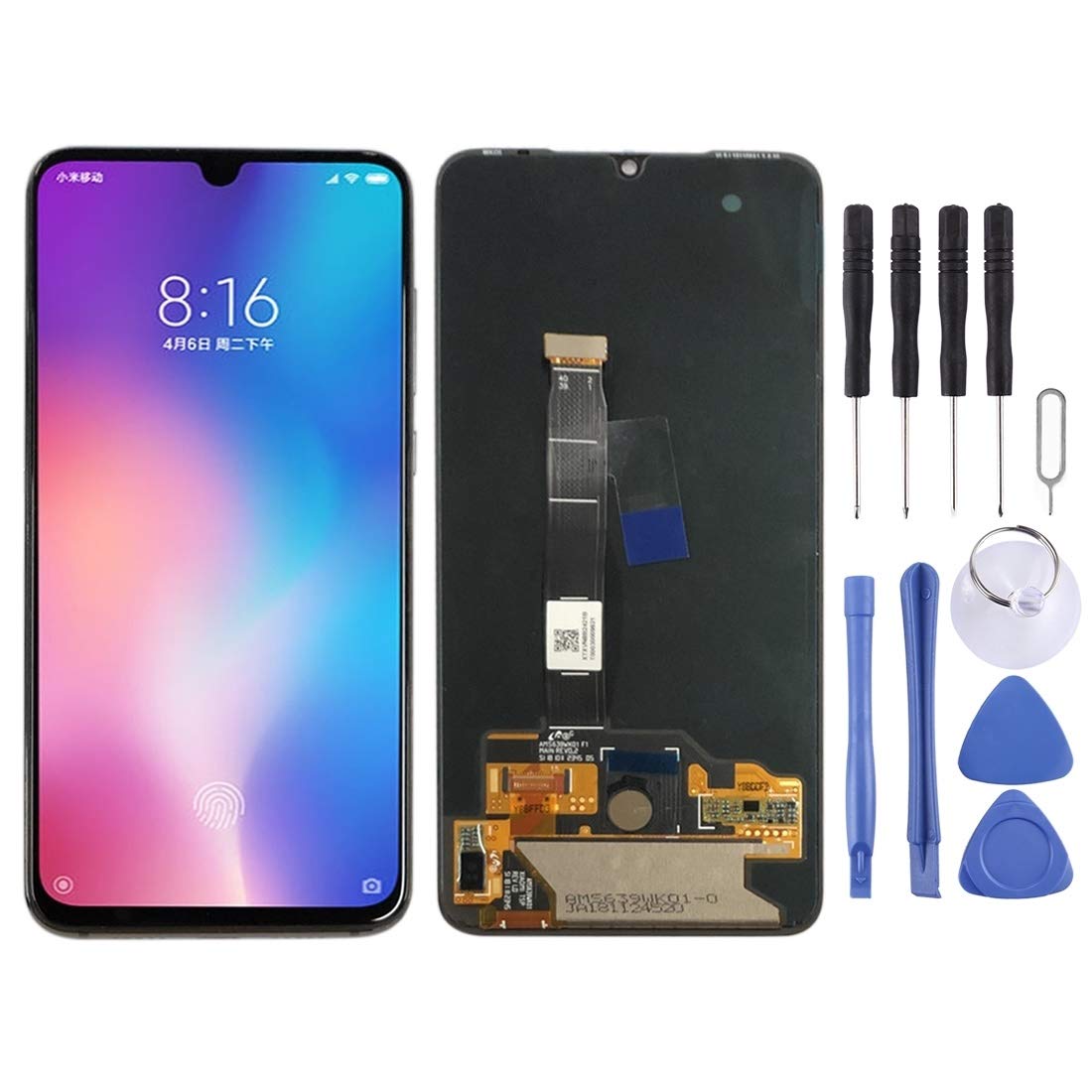 Original Title: Lingland Cell Phone kit LCD Screen and Digitizer Total Assembly for Xiaomi Mi 9(Black) Screen Overall Assembly (Color : Black)    Optimized Title: **Lingland Xiaomi Mi 9 LCD Screen & Digitizer Assembly Replacement Kit - Black | Full Display Repair Set for Xiaomi Mi 9 | Perfect for DIY Fixes & Professional Screen Replacements**