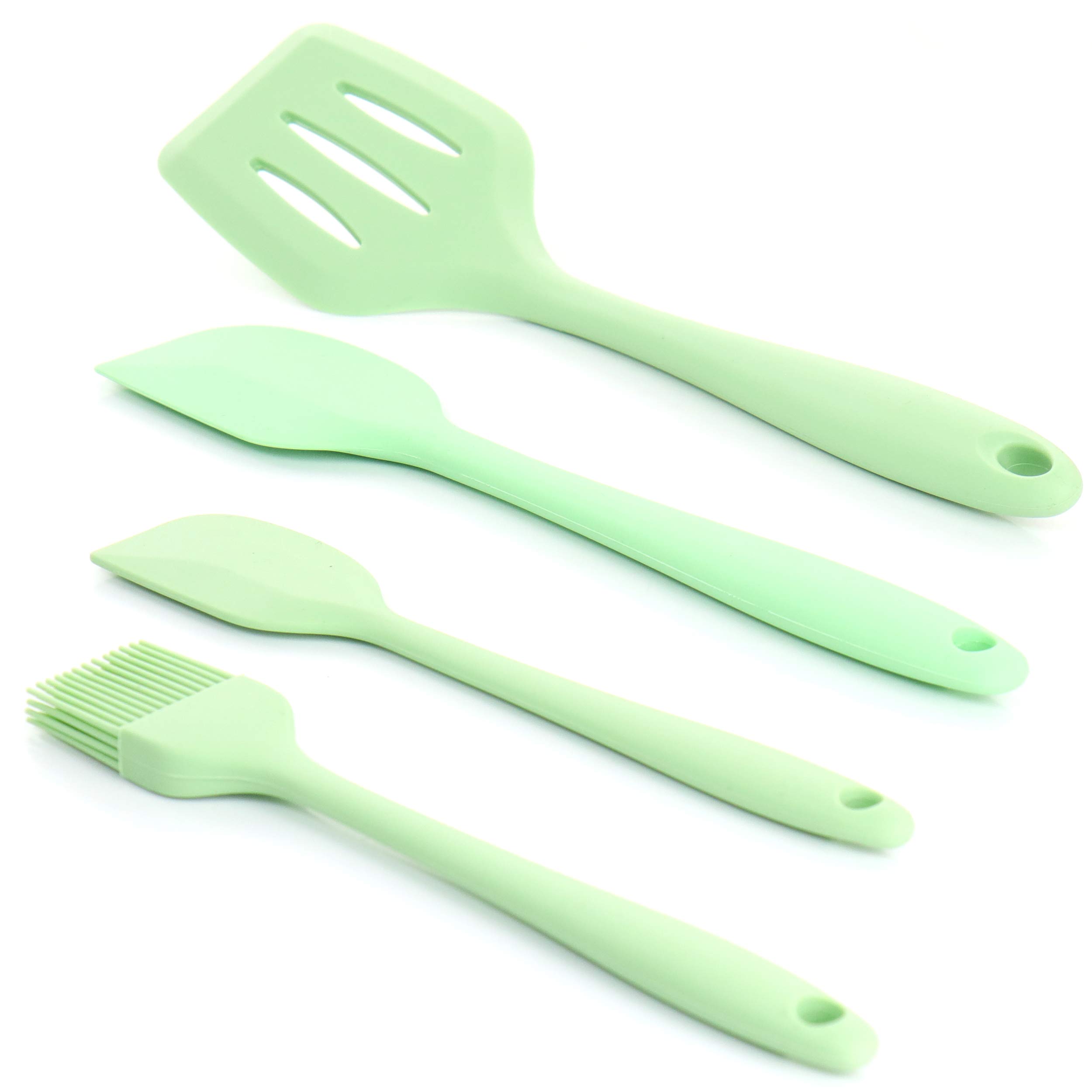 Premium 12-Piece Mint Green Cookware Utensil Set by MegaChef - Perfect for Kitchen, Cooking, Baking & Gift Giving