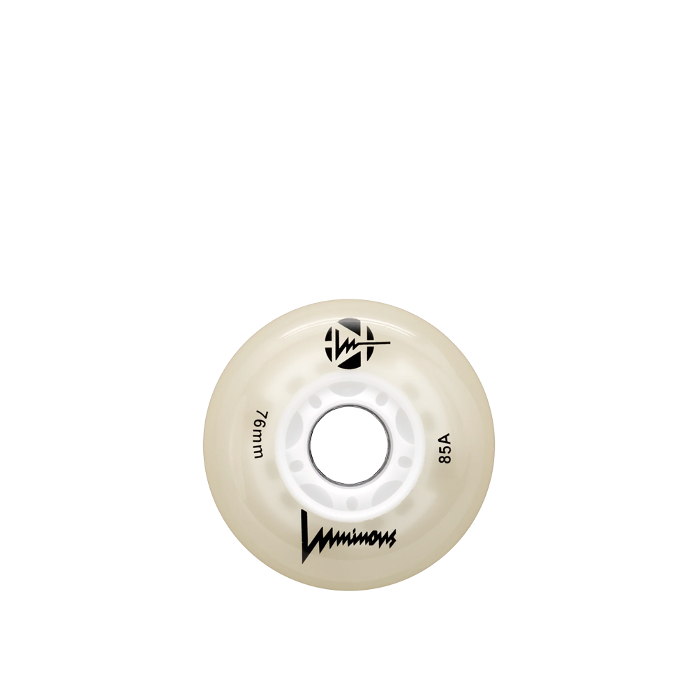 Luminous 76mm/85a Skateboard Wheels (Single) - High-Performance Glow in the Dark Wheels for Longboard & Cruiser Skateboards - Perfect for Night Riding & Urban Commuting