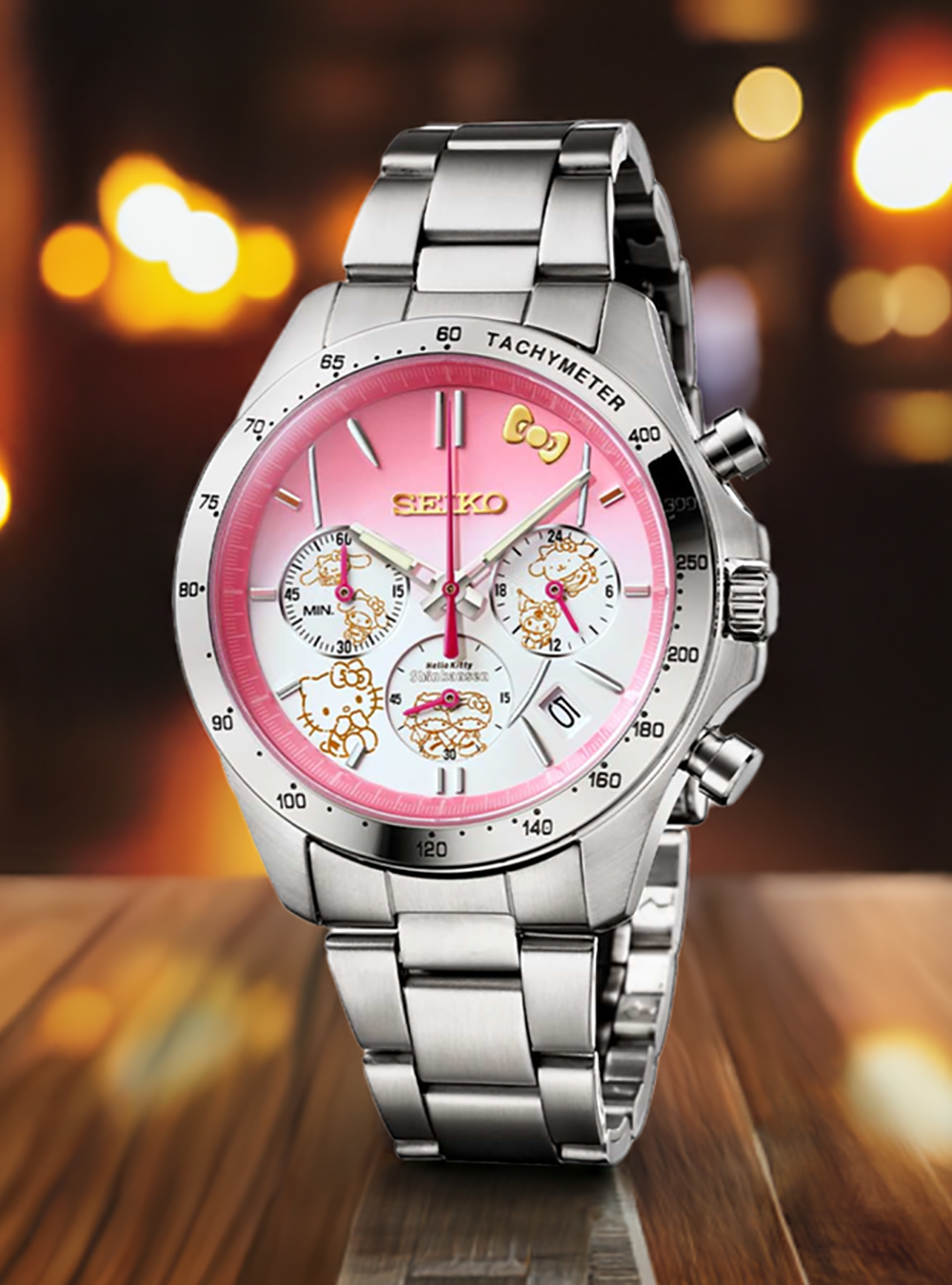 **Seiko Hello Kitty Shinkansen Watch - 50th Anniversary Limited Edition (Made in Japan) - Perfect Gift for Collectors & Anime Fans**    *(Use Cases: Ideal for Hello Kitty fans, collectors, special occasions, birthdays, and anime-themed gifts.)*