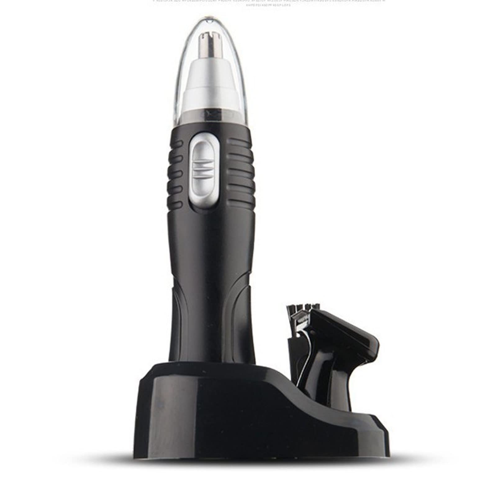 HAYNAH 2 in 1 Electric Nose & Ear Hair Trimmer for Men and Women - Waterproof Rechargeable Beard & Facial Hair Clipper with Safety Guard - Portable Grooming Kit for Travel, Home, and Salon Use