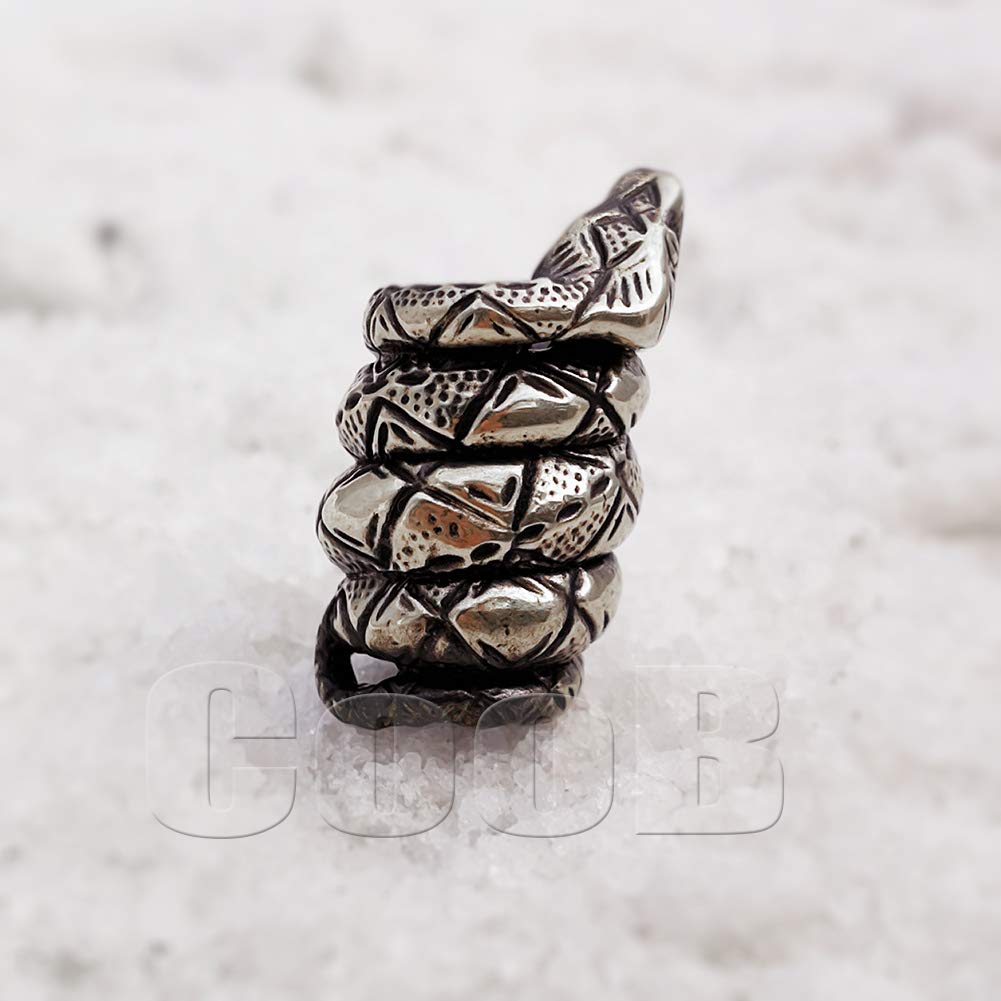 EDC Paracord Bead - Hand-Cast Metal Charm for Knives & Lanyards - Outdoor Survival Gear