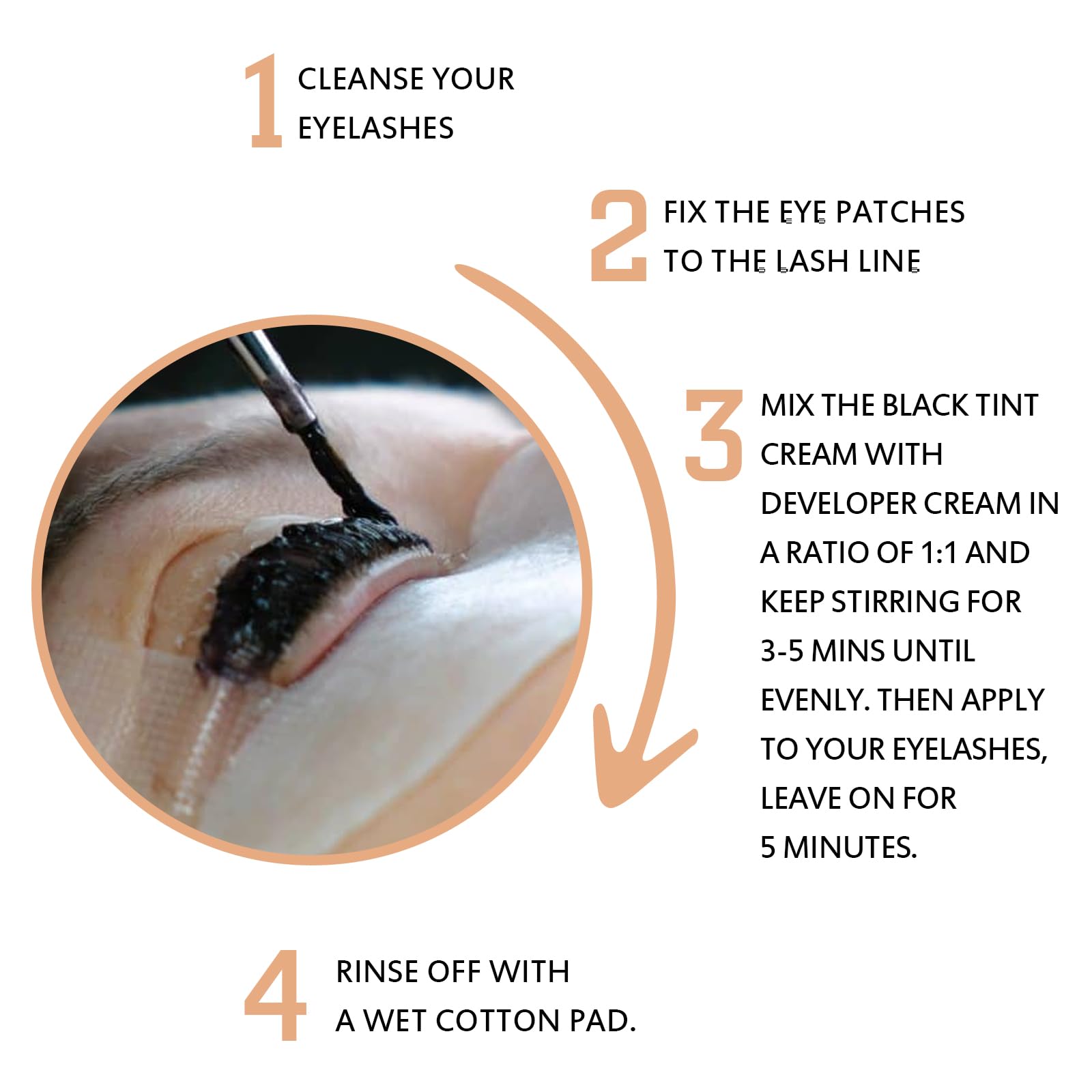 Lomansa Black Eyelash Color Kit - Keratin Voluminous Lash Tint for Natural Look (15ml) with Complete Salon Tools - Perfect for Professional Lash Styling & Home Use