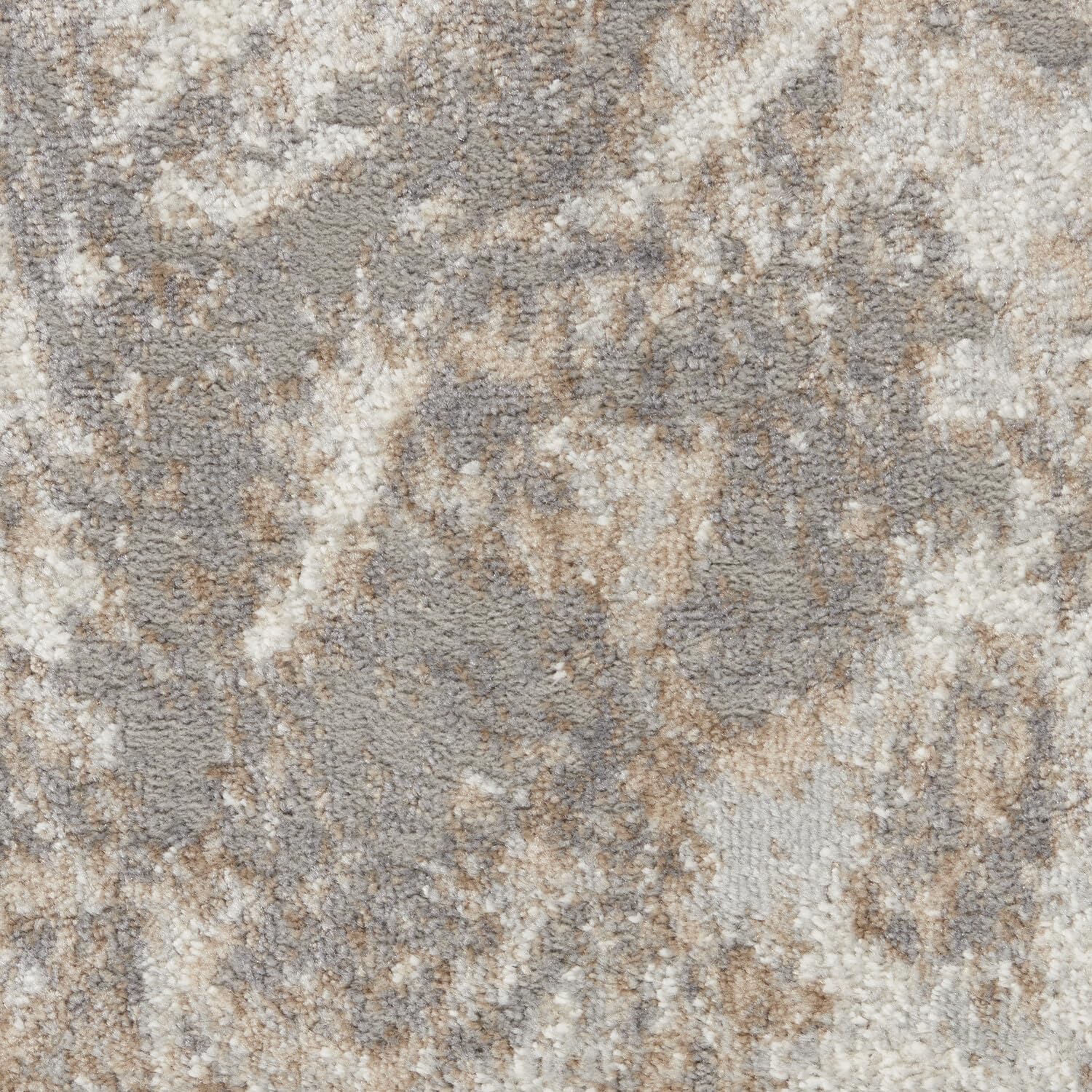 Nourison Elation Abstract Ivory Grey 7'10