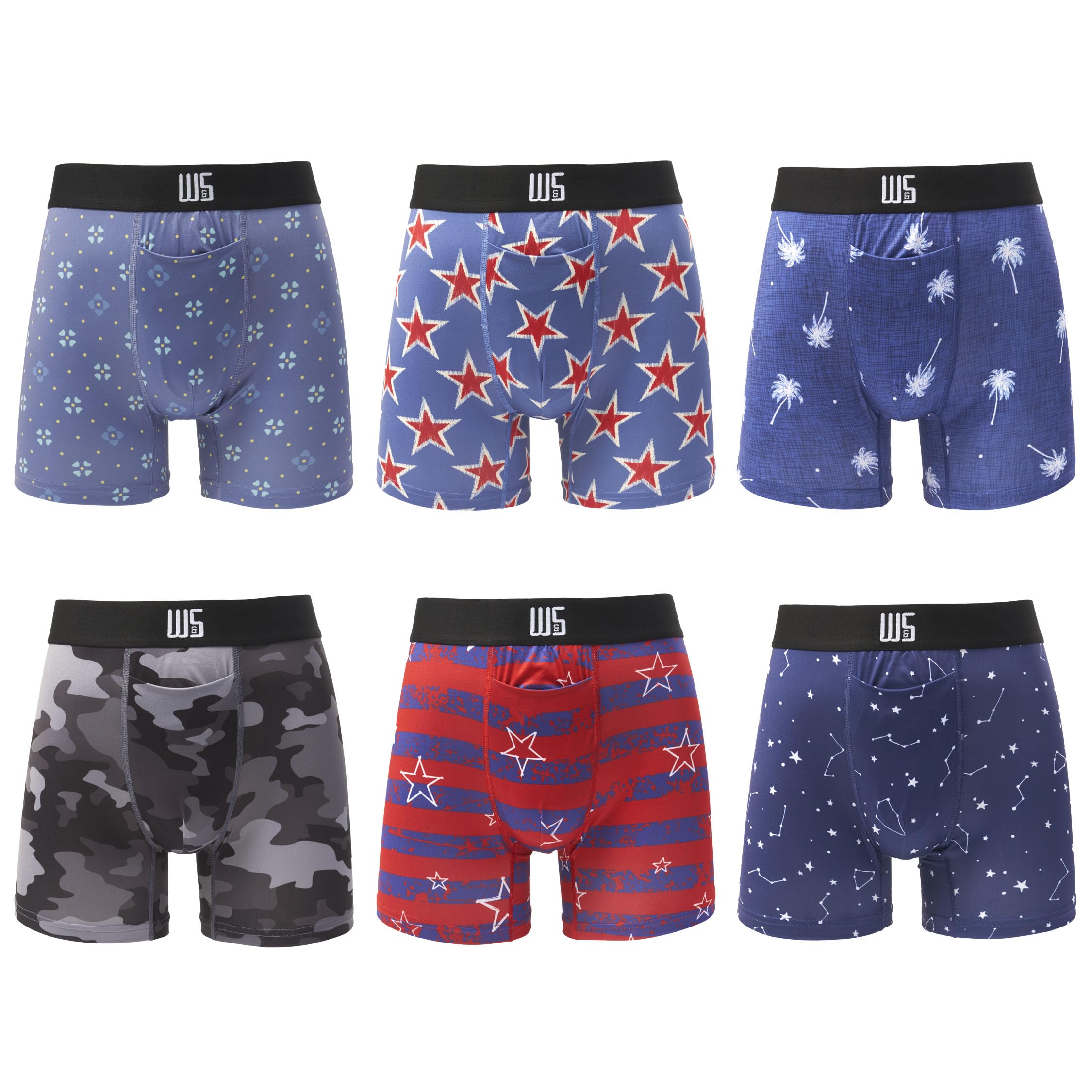 Warriors & Scholar Men's Moisture-Wicking Trunk Underwear - Breathable Boxer Briefs for Active Lifestyle & Daily Comfort - Perfect for Workouts, Sports & Everyday Wear