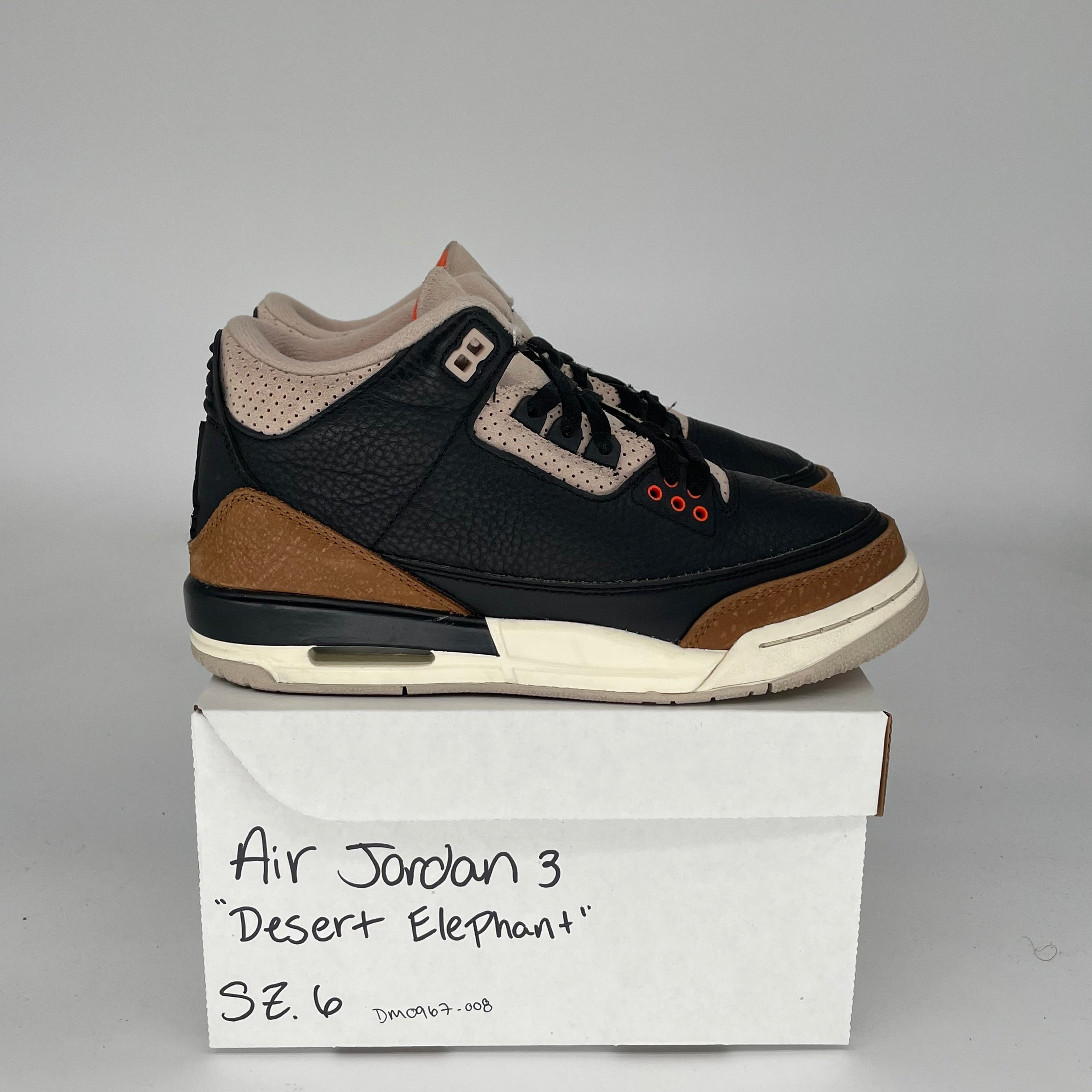 AIR JORDAN 3 Retro Desert Elephant Men's Basketball Shoes Size 6Y DM0967-008 - Perfect for Streetwear, Sneaker Collection & Casual Sports Fashion