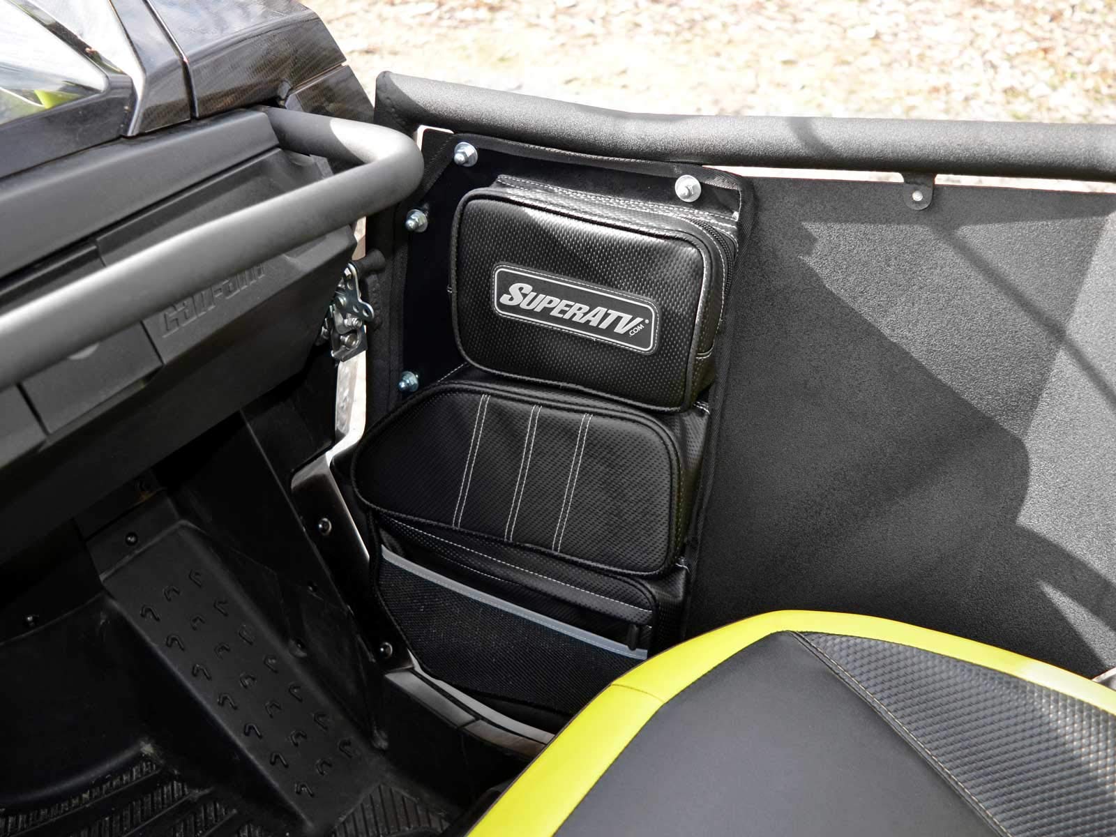 SuperATV Heavy-Duty Door Bags for 2011-2020 Can-Am Commander UTV | 2-Pack Storage Pouches | Fits Steel Doors Only | Perfect for Off-Roading, Hunting & Trail Riding Accessories