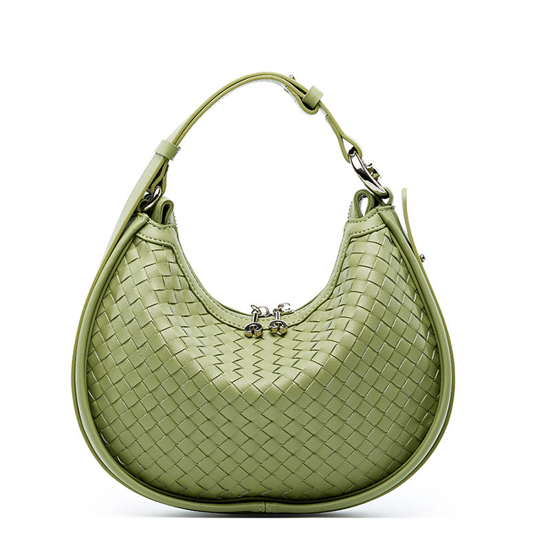 Handwoven Genuine Leather Satchel Bag for Women & Men - Stylish Crossbody & Shoulder Bag for Work, Travel & Everyday Use