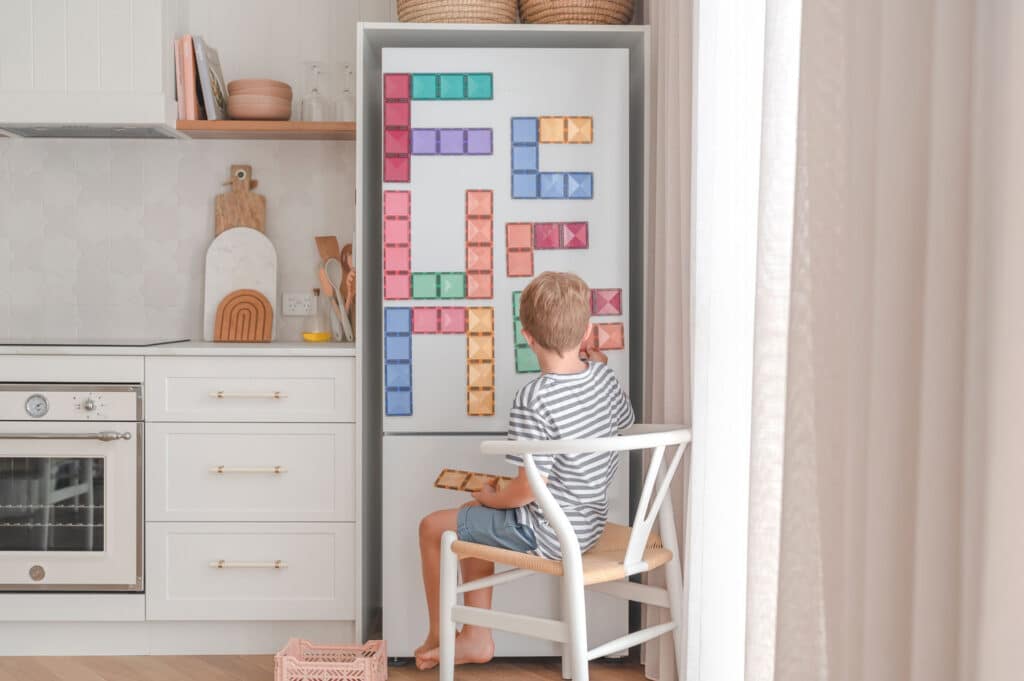 Connetix Magnetic Tiles Pastel Colors - 24 Piece Set for Kids STEM Learning, Creative Building & Educational Play | Perfect for Preschool Activities, Birthday Gifts & Classroom Toys