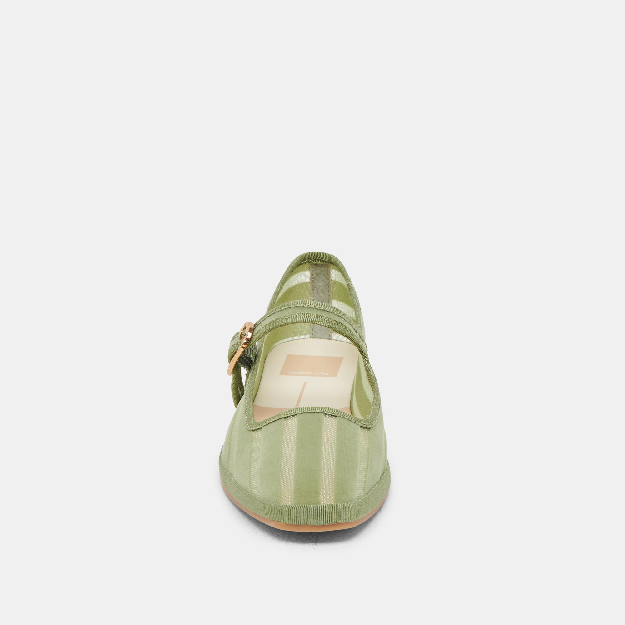 TAMEKA Women's Ballet Flats - Jade Stripe Mesh Slip-On Shoes for Comfort & Style | Perfect for Work, Casual Outfits & Travel