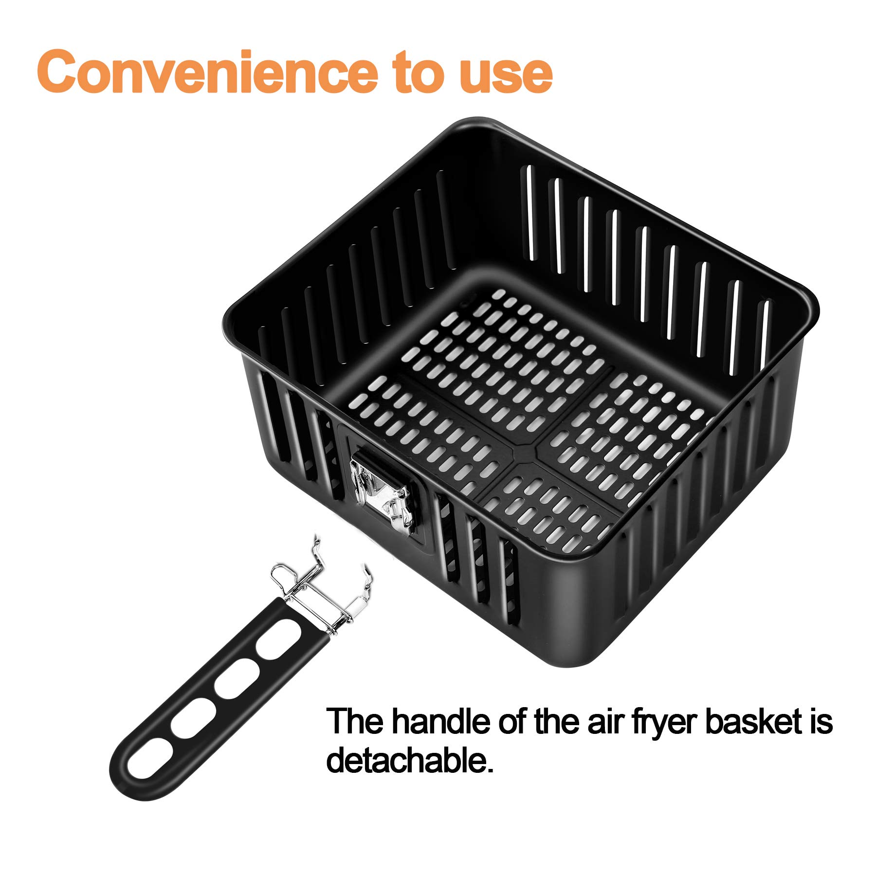 PowerXL Air Fryer Oven Replacement Basket 6QT - Compatible with Power AirFryer Pro - Durable Non-Stick Accessory for Healthy Cooking, Frying, Baking & Roasting - Perfect for Family Meals, Snacks & Meal Prep