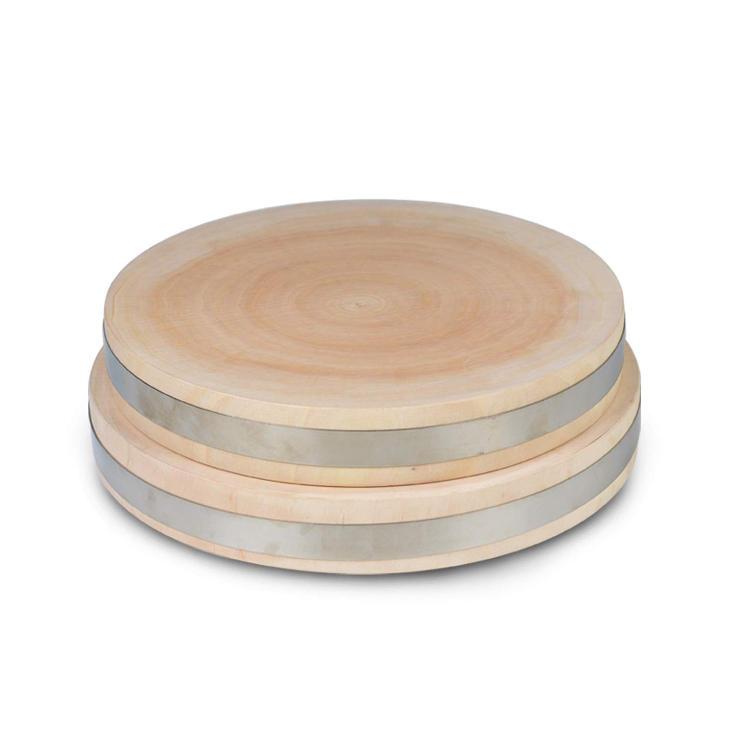 Premium Natural Willow Wood Cutting Board - 14.1 Inch Solid Wood Chopping Block, No Glue or Paint - Ideal for Kitchen Prep, Meat Cutting & Charcuterie Display