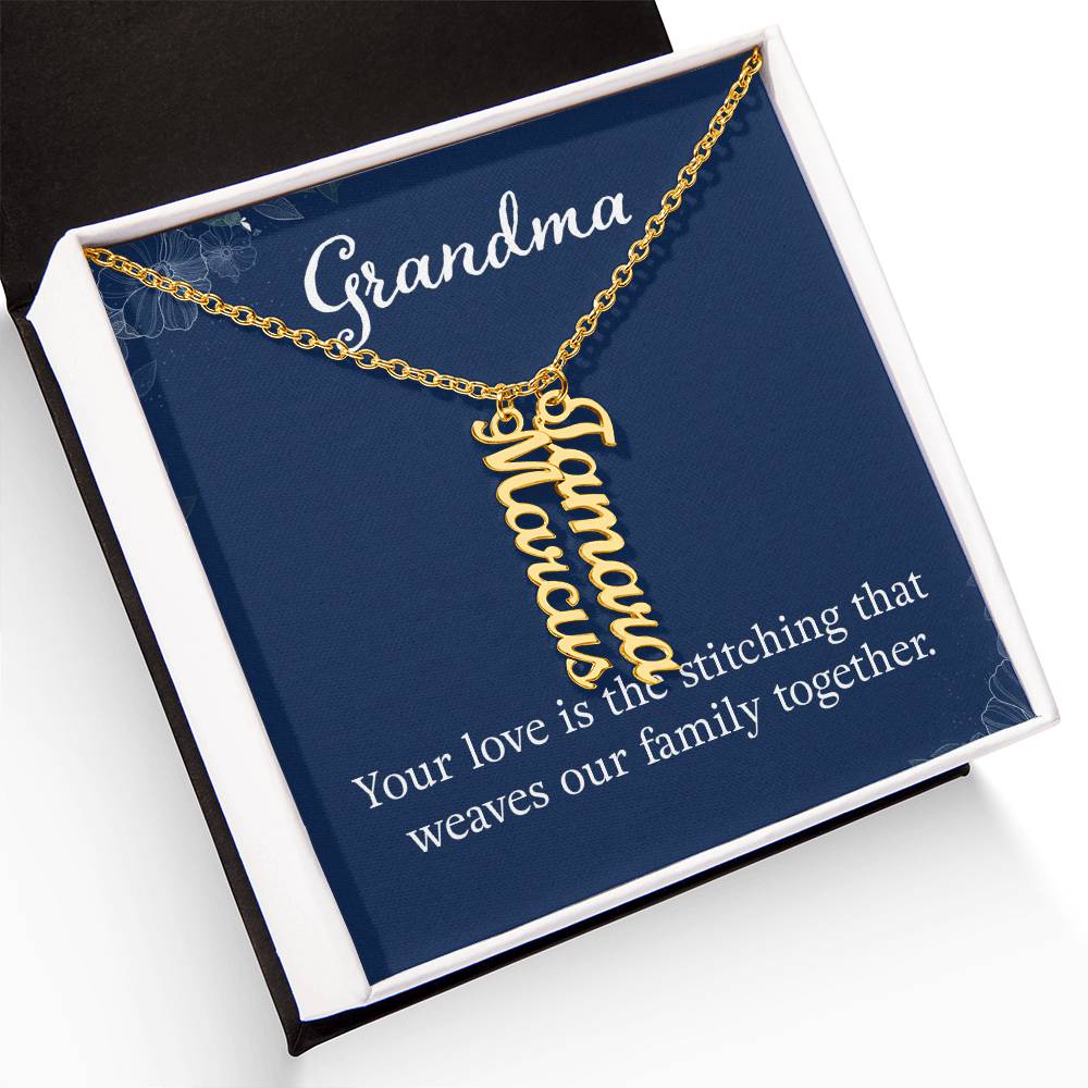 Personalized Grandkids Name Necklace - Custom Engraved Grandma Gift for Birthday, Mother's Day & Anniversary - Perfect for Family Keepsakes & Special Occasions