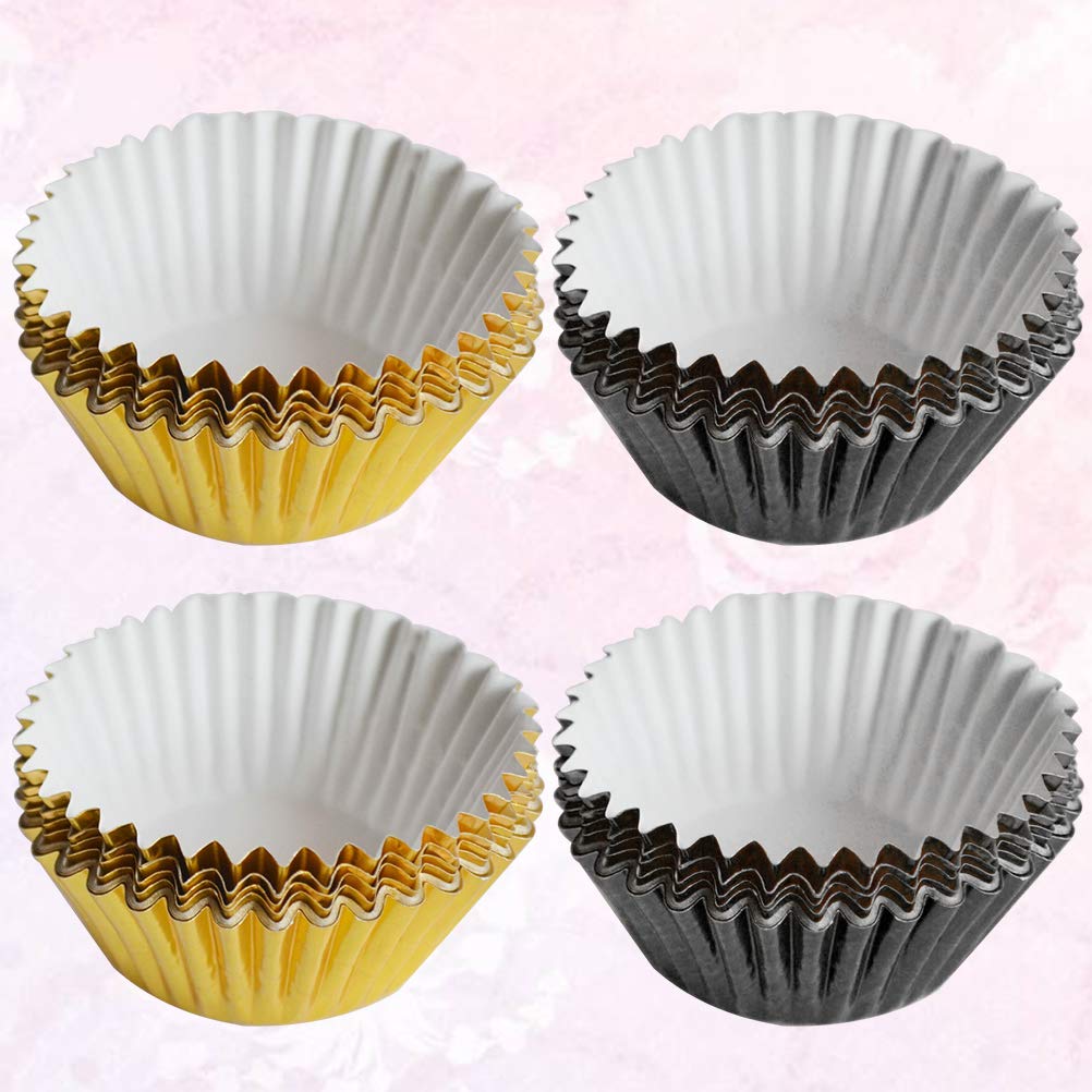 DOITOOL 200PCS Natural Greaseproof Muffin Baking Cups - Disposable Cupcake Liners & Wrapper for Mini Cakes, Perfect for Home Baking, Party Desserts and Holiday Treats