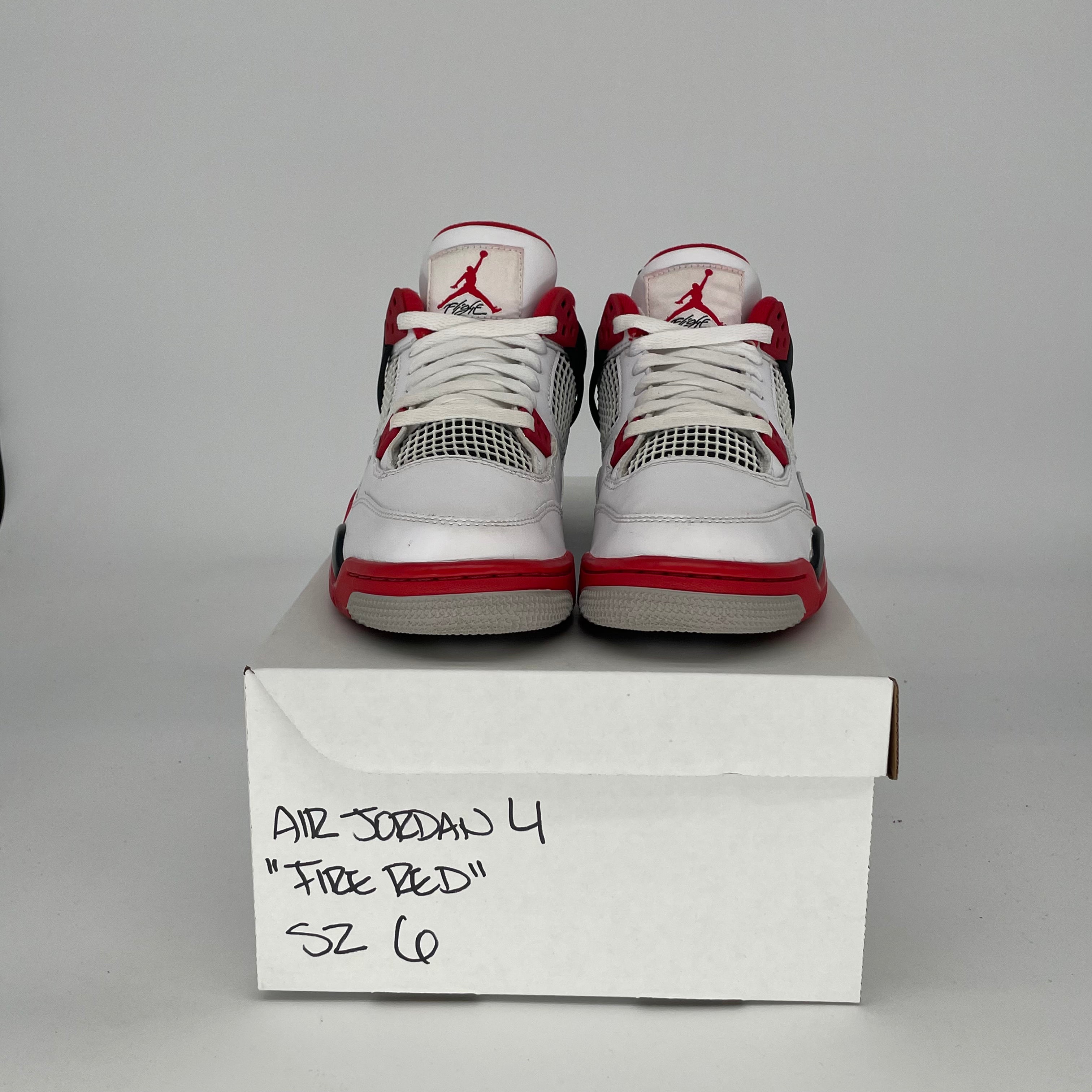 Original Title: AIR JORDAN 4 FIRE RED SIZE 6/7.5W 408452 160   Optimized Title: **Air Jordan 4 Retro 'Fire Red' Men's/Women's Basketball Shoes Size 6/7.5W (Style Code: 408452-160) - Perfect for Streetwear, Sneaker Collecting & Casual Wear**