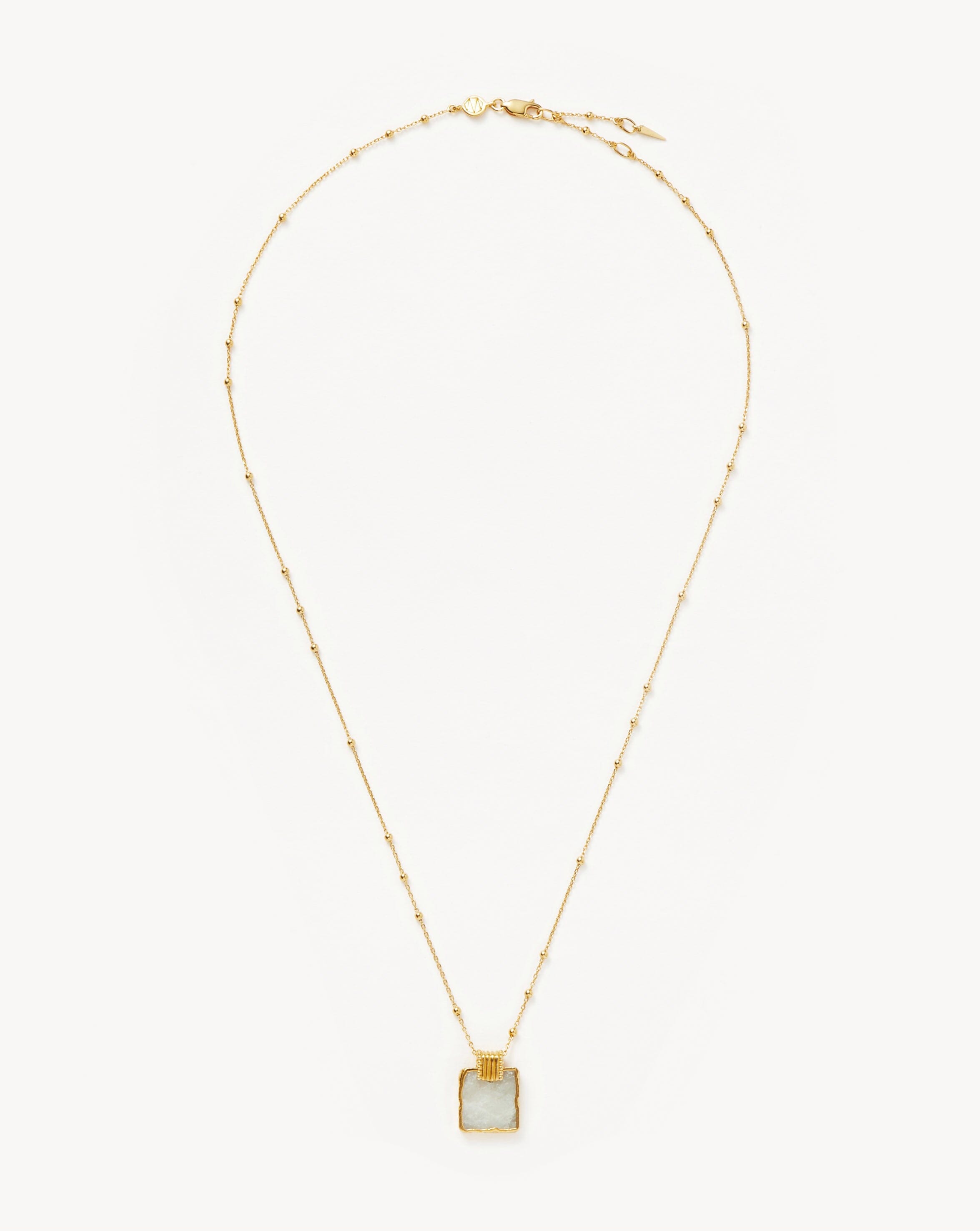 Lena Charm Necklace - 18k Gold Plated Rainbow Moonstone Pendant for Women | Elegant Jewelry Gift for Birthday, Anniversary & Special Occasions | Perfect for Everyday Wear, Date Nights & Formal Events