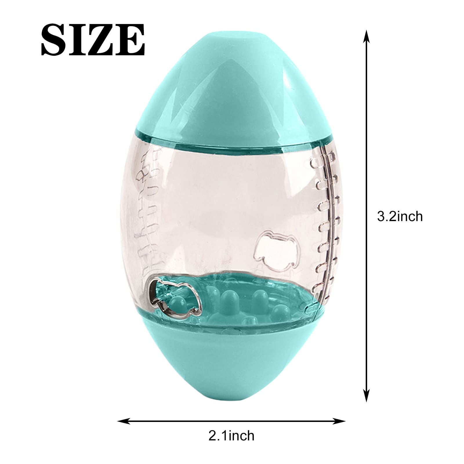 Interactive Reptile Enrichment Toys - Rugby Shaped Feeder for Bearded Dragons, Lizards & Geckos | Stimulating Play & Feeding Activity for Small Pets | Perfect for Cage Entertainment & Natural Hunting Instincts