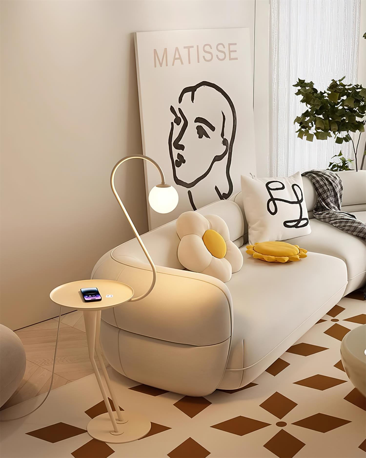 Sento Modern Floor Lamp - Adjustable Brightness LED Standing Light for Living Room, Bedroom, Office - Perfect for Reading, Working & Relaxing