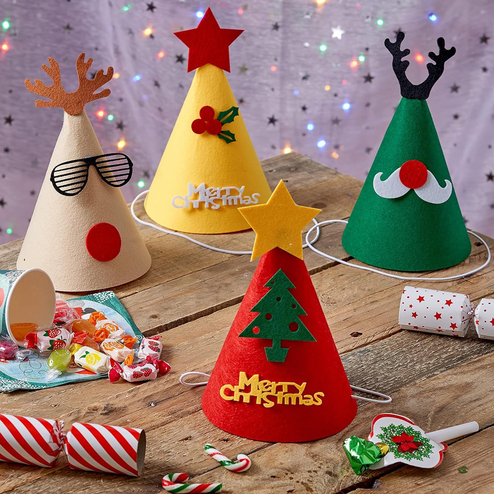 5-Pack Paper Mache Cones for Crafts - Open Bottom Cardboard Cones for DIY Christmas Tree Decorations, Xmas Party Supplies, Home Decor & Art Projects (5.7 x 2.8 Inch) - Perfect for Holiday Crafts, School Projects & Creative Decorating