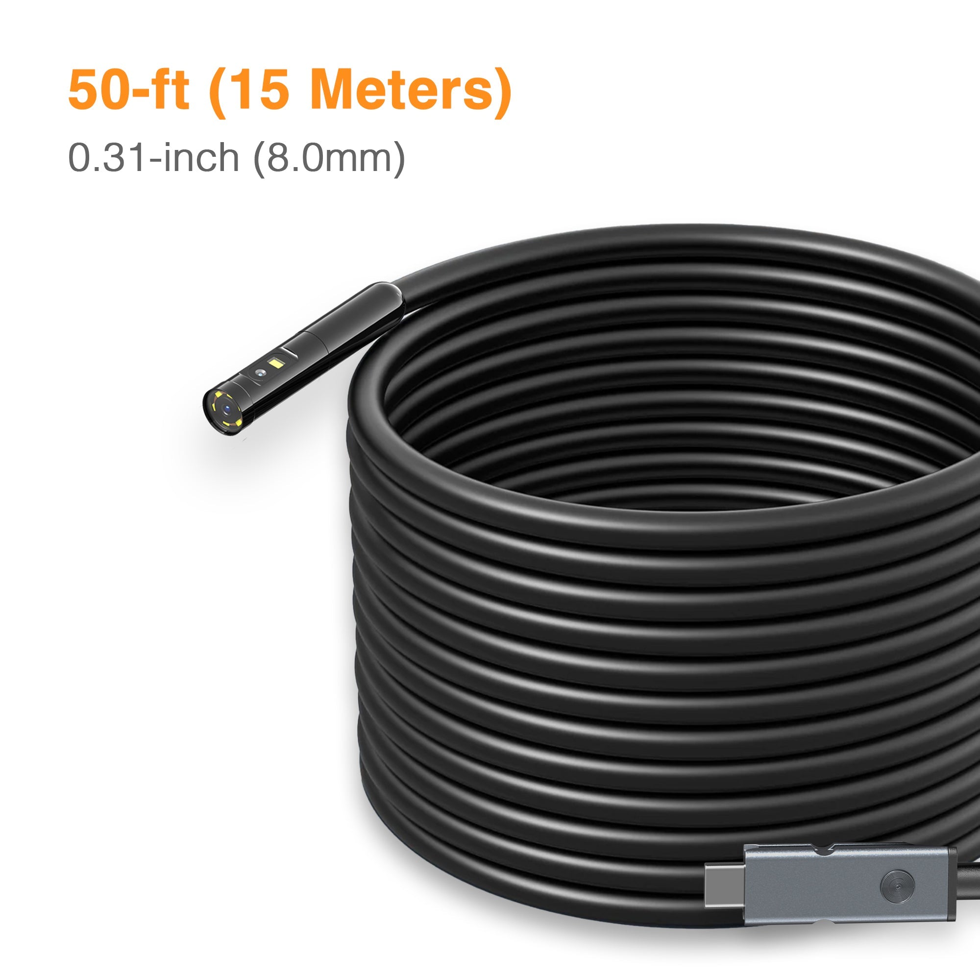 Dual Lens USB Camera Probes for NTS500B & MS450 Monitor - 0.31 in (8.0 mm) - Ideal for Industrial Inspection, Medical Imaging, and Scientific Research