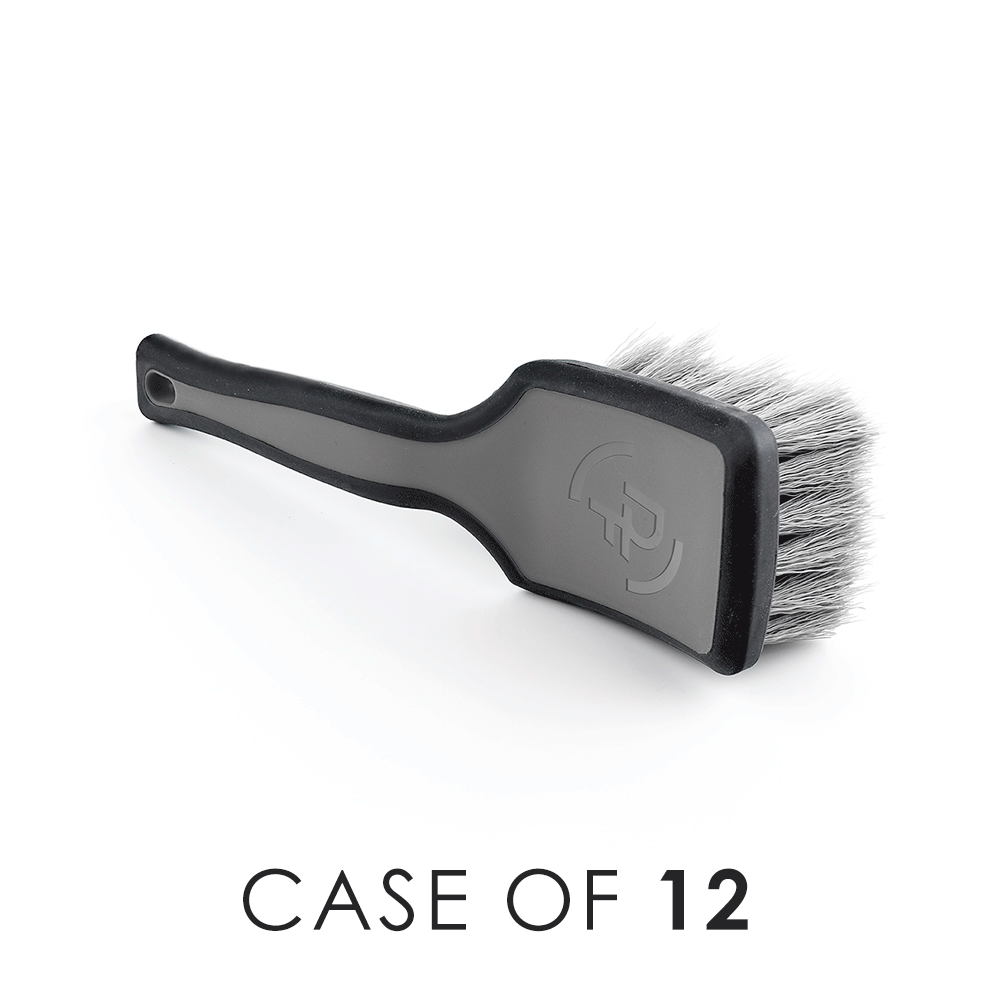 ProGrip Heavy Duty Tire Brush with Case - Premium Car Wheel Cleaning Tool for Auto Detailing & Maintenance - Perfect for Cars, Trucks, SUVs & Motorcycles