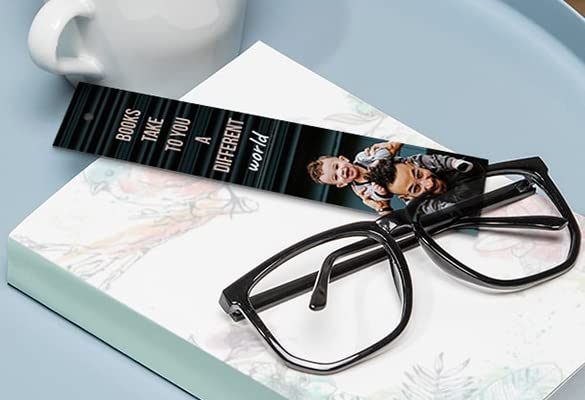 Personalized Photo Bookmarks - Custom Photo Bookmarks for Gifts, Reading & Keepsakes | Canvas Champ | Great for Books, Journals & Scrapbooking (Set of 5)