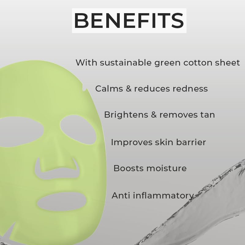 O3+ Ci-Calm Glow Sheet Mask - Soothing Korean Facial Mask for Hydration & Brightening | Perfect for Sensitive Skin & Post-Sun Care