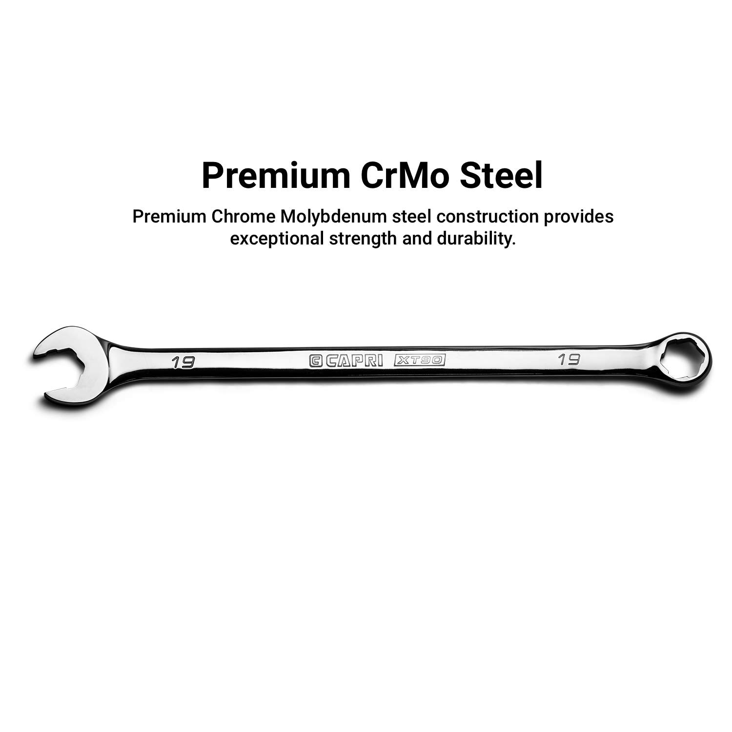 Capri Tools 19mm WaveDrive Pro Wrench - For Regular & Rounded Bolts - Automotive & DIY Use