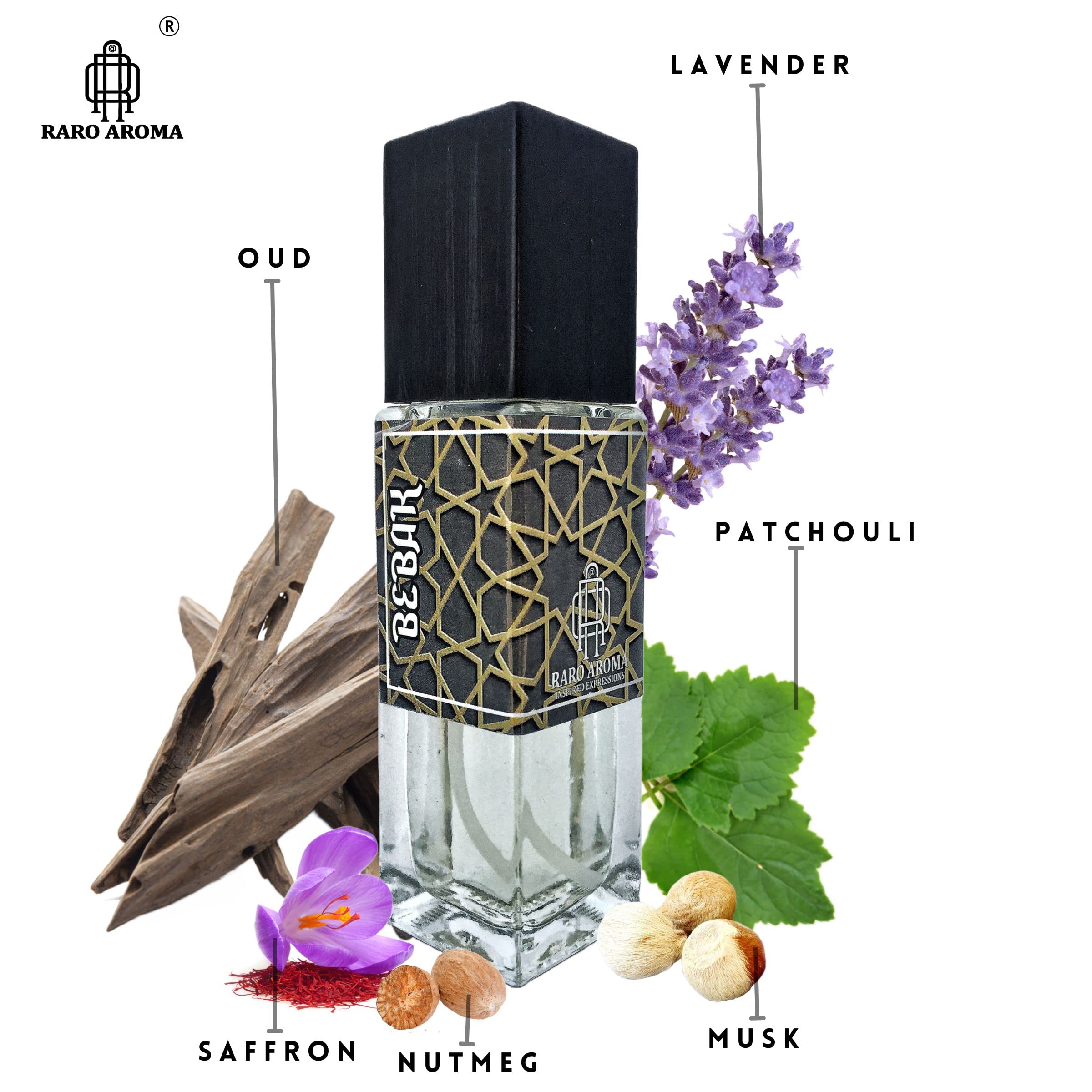 Luxury Unisex Perfume Gift Set - 3 x 30ml Eau De Parfum by Raro Aroma | Premium Long Lasting Fragrance Combo (Sheesha, Bebak, Sumbal) | Perfect for Gifting, Travel & Everyday Elegance