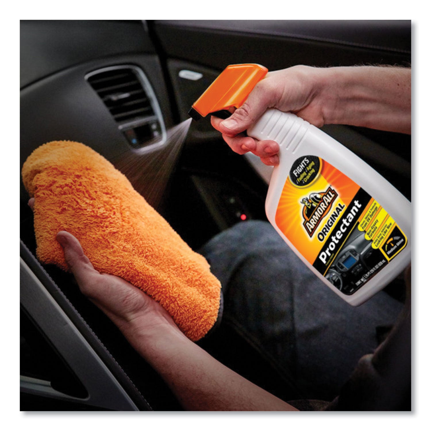 Armor All® Original Protectant - 28 Oz Spray Bottle (6-Pack) - Car Interior & Exterior Cleaner & Protector for Leather, Vinyl & Plastic Surfaces - UV Protection & Shine Enhancer
