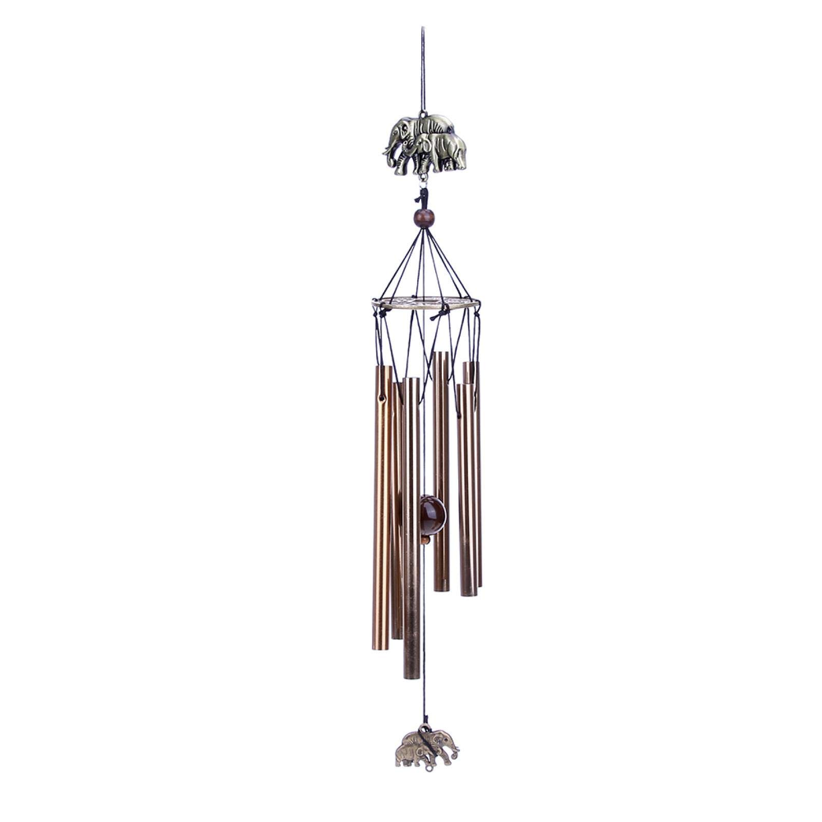 Vintage 8-Tube Wind Chime - Antique Resonant Bells for Outdoor Garden, Yard, Patio & Home Decor - Perfect Gift for Relaxation & Feng Shui Harmony