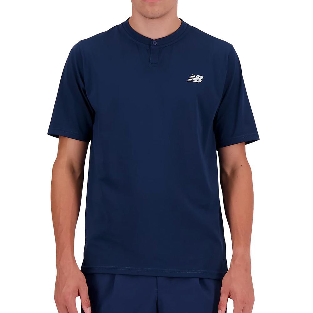 Men's Performance Tennis Shirt - Breathable Quick-Dry Activewear for Tournament Play (Navy Blue) | Ideal for Competitive Matches & Training Sessions