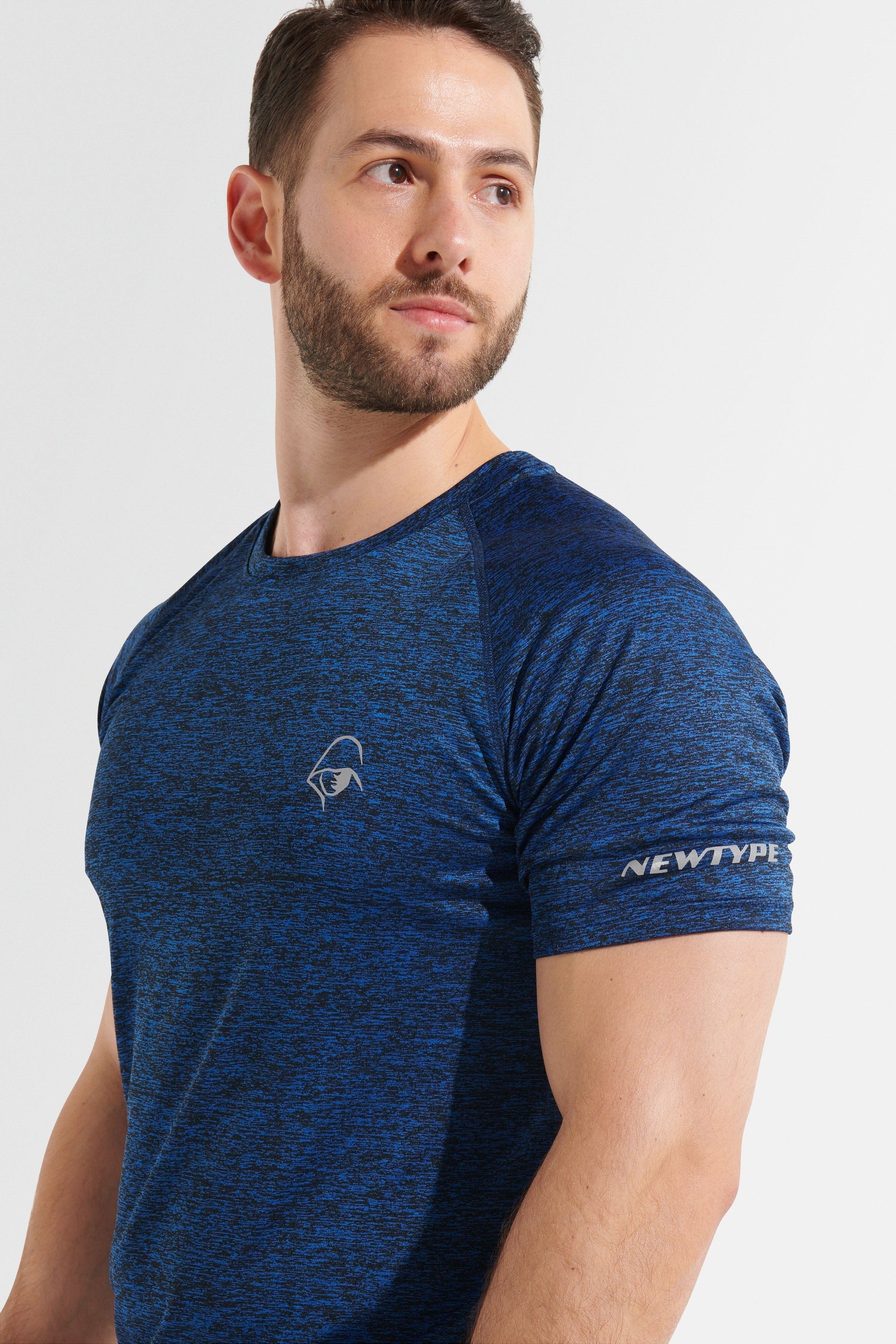All Day Every Day Tee Marl Blue - Soft & Comfortable Cotton T-Shirt for Casual Wear, Workout & Everyday Outfits