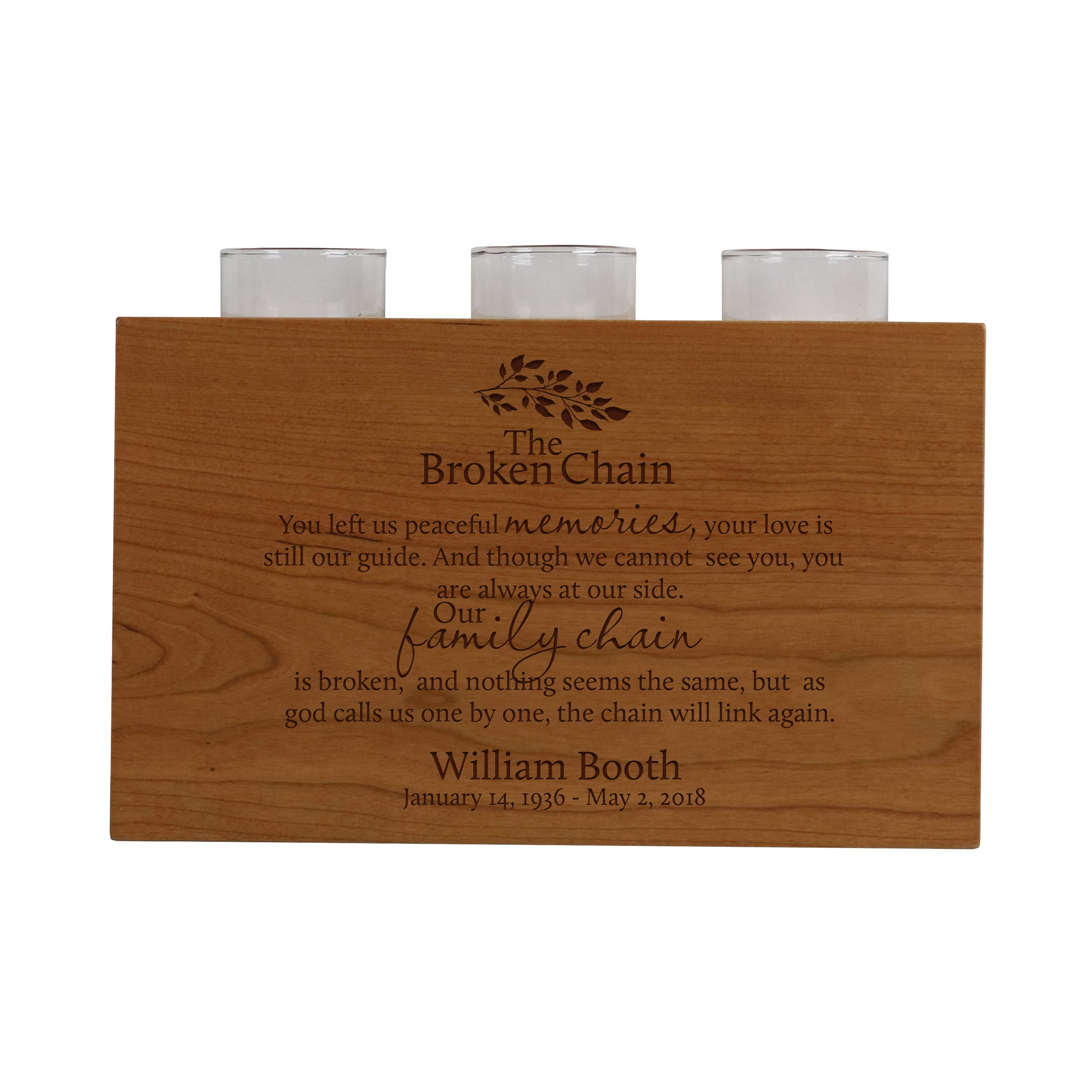 Memorial Candle Urn for Ashes - Lifesong Milestones Tealight Holder, Medium Keepsake Urn for Loved Ones | Celebration of Life, Funeral Decor & Home Memorial Display