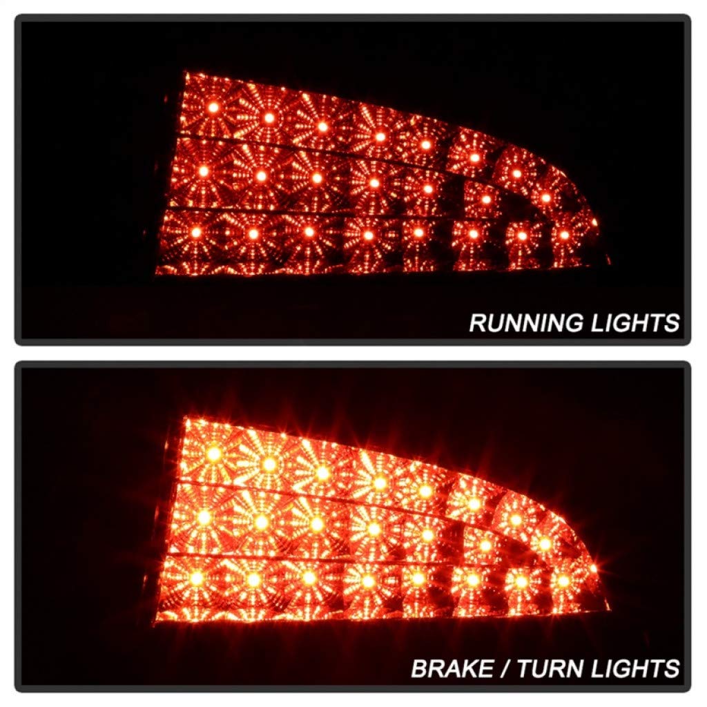 2006-2008 Dodge Charger LED Smoke Tail Lights Pair - Spyder ALT-YD-DCH05-LED-SM (5002310) | High-Performance Replacement for Night Driving & Custom Car Styling