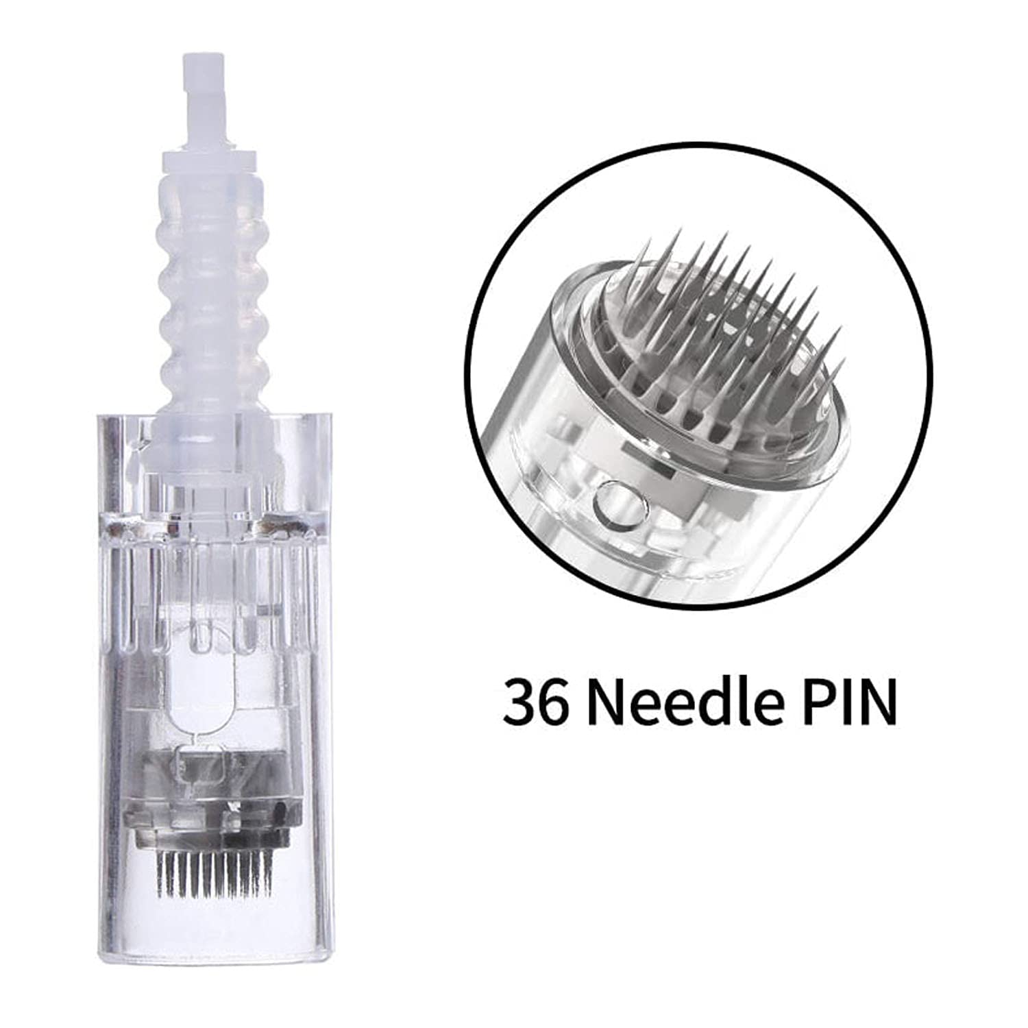 PIPM Dermapen J170-36 Microneedling Needles - 10 Pack of 36-Pin Cartridges for Professional Skin Rejuvenation | At-Home Facial Treatment & Acne Scar Removal