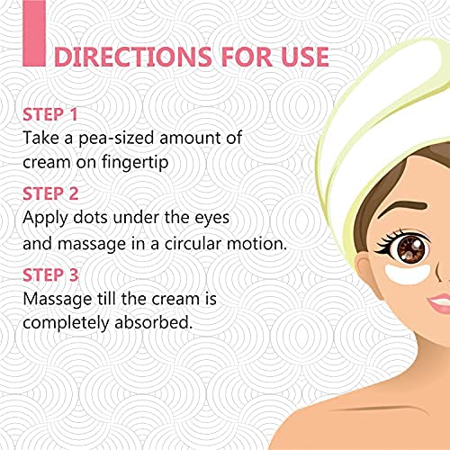ABHIGAMYAH Under Eye Cream for Dark Circles & Wrinkles - Caffeine, Almond Milk, Vitamin C&E, Hyaluronic Acid, Retinol Enriched - 50ml (2 Pack) - Brighten & Hydrate for Dark Circles, Puffiness & Fine Lines - Perfect for Night & Day Use, Travel-Friendly Skincare Essential