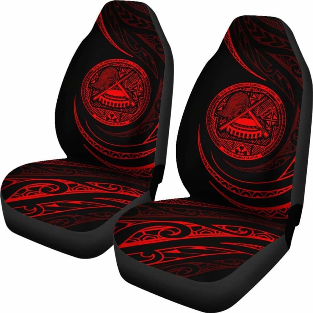 Premium Red Frida Style Car Seat Covers for American Samoa - Universal Fit, Soft & Durable - Perfect for Cars, Trucks & SUVs - Enhance Comfort & Protect Seats