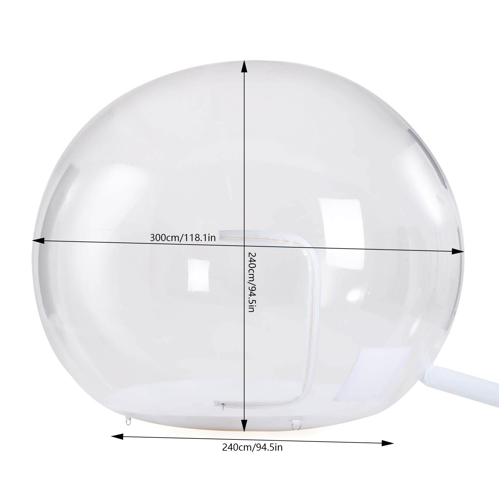 Commercial Grade PVC Transparent Inflatable Bubble Tent - 9.84FT Clear Inflatable Dome with Air Blower for Outdoor Parties, Family Gatherings, Garden & Backyard Use | Perfect for Events, Camping, and Unique Outdoor Experiences