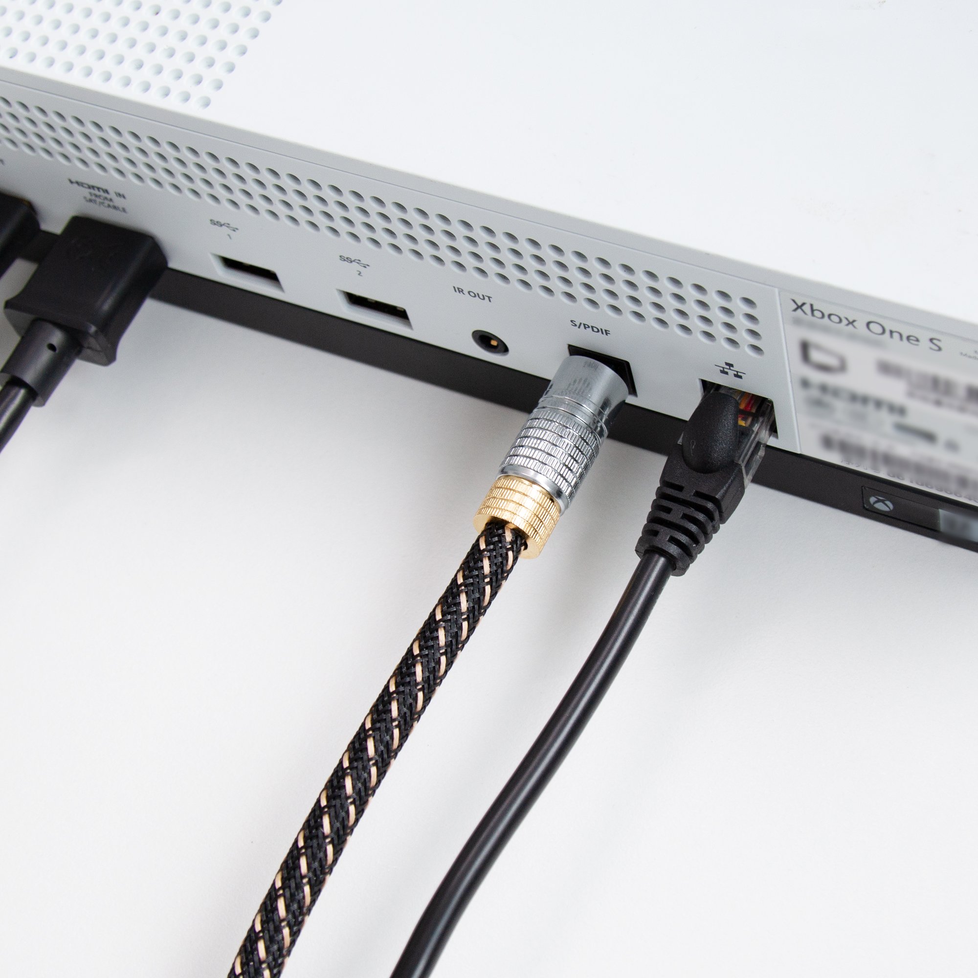 Premium Optical Audio Cable 35ft - Digital Toslink S/PDIF Cable for Soundbars & Hi-Fi Systems | Compatible with Samsung, Sonos, Sony, Bose | Perfect for Home Theater, Gaming & High-Quality Audio Streaming