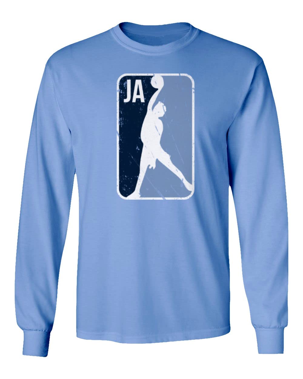 Air Ja Memphis Star Player Basketball Fans Unisex Long Sleeve T-Shirt - Carolina Blue, X-Large - Perfect for Game Day, Streetwear & Fan Apparel