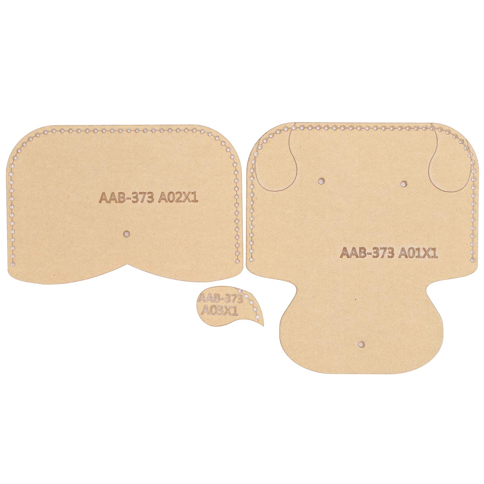 Pssopp 3Pcs Acrylic Template Wallet Set - DIY Leather Craft Stencils for Wallets, Card Holders & Accessories - Perfect for Leatherworking, Handmade Gifts & Craft Projects