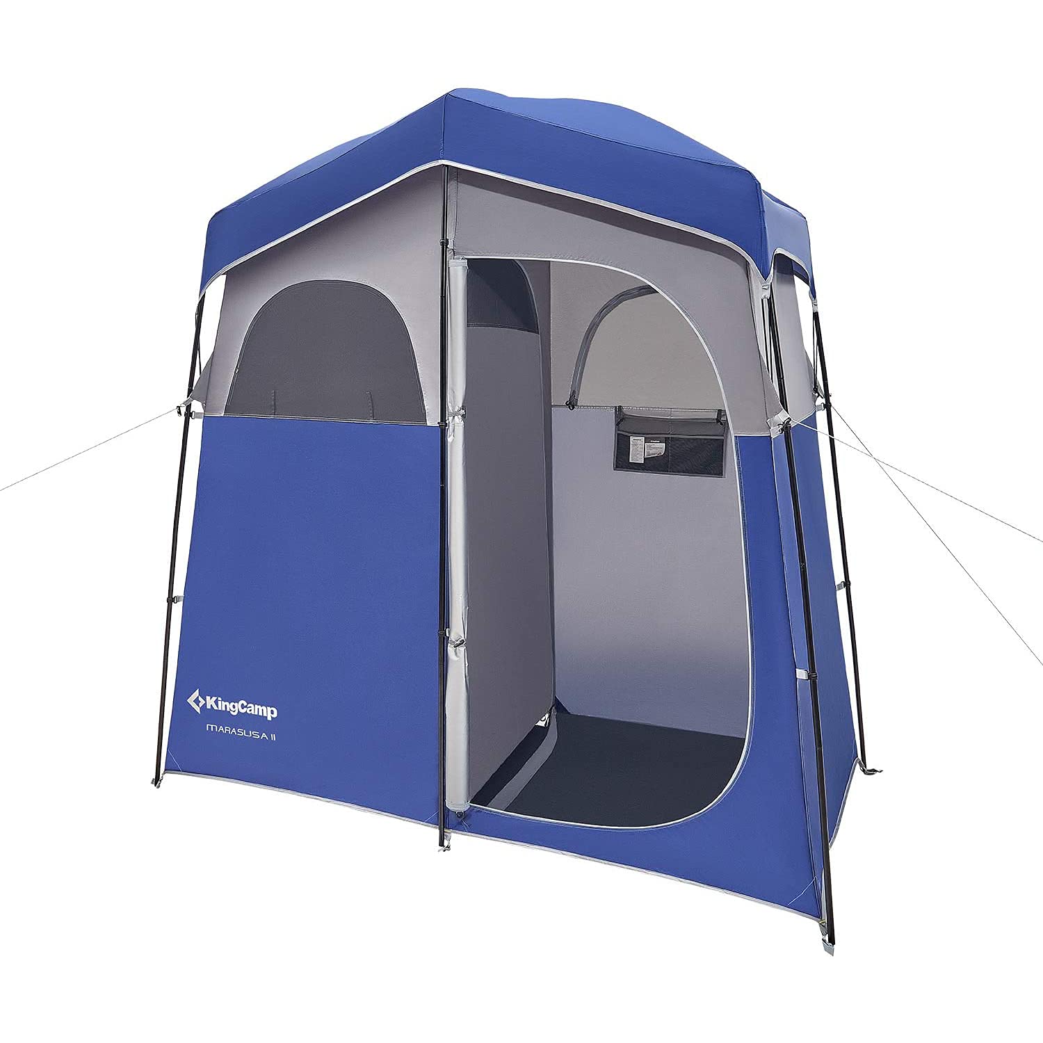KingCamp Luxury Camping Shower Tent with Shower Bag - Portable Privacy Shelter for Outdoor Bathing & Toilet (1 Room/2 Room Options) - Perfect for Camping, Hiking, Beach Trips & RV Adventures